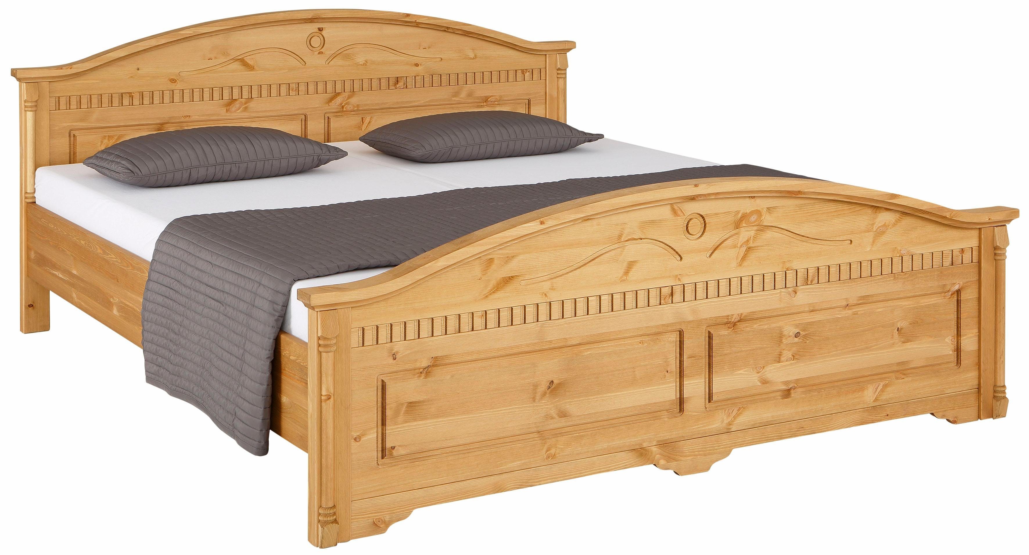 Home affaire Massief houten ledikant Graz, hoge belasting, klassieke landelijke stijl, FSC® gecertificeerd