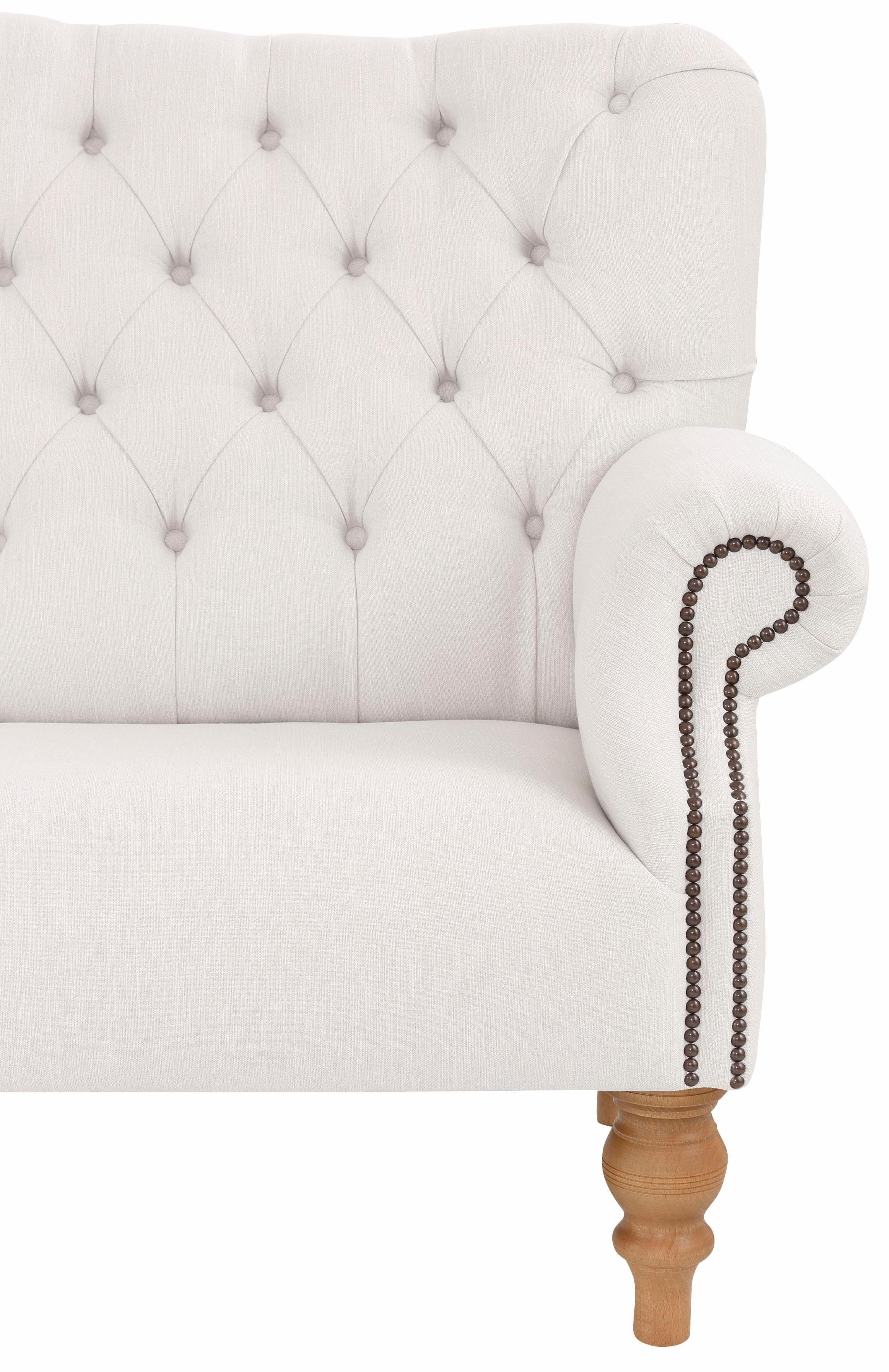 Home affaire Chesterfield-bank Lord met echte chesterfield-capitonnage en siernagels