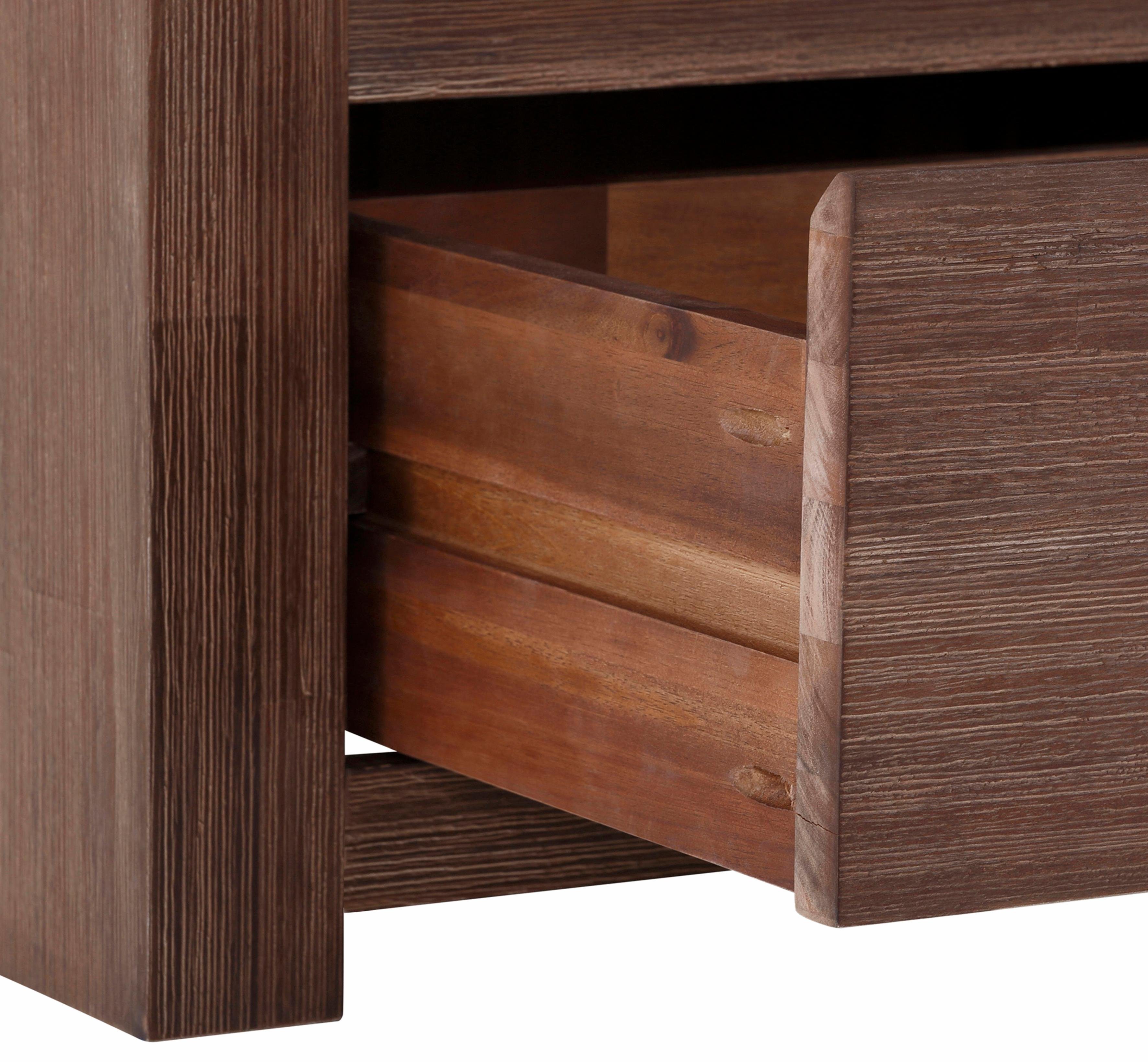 Home affaire Multifunctionele kast Wally met houten schuifdeuren.