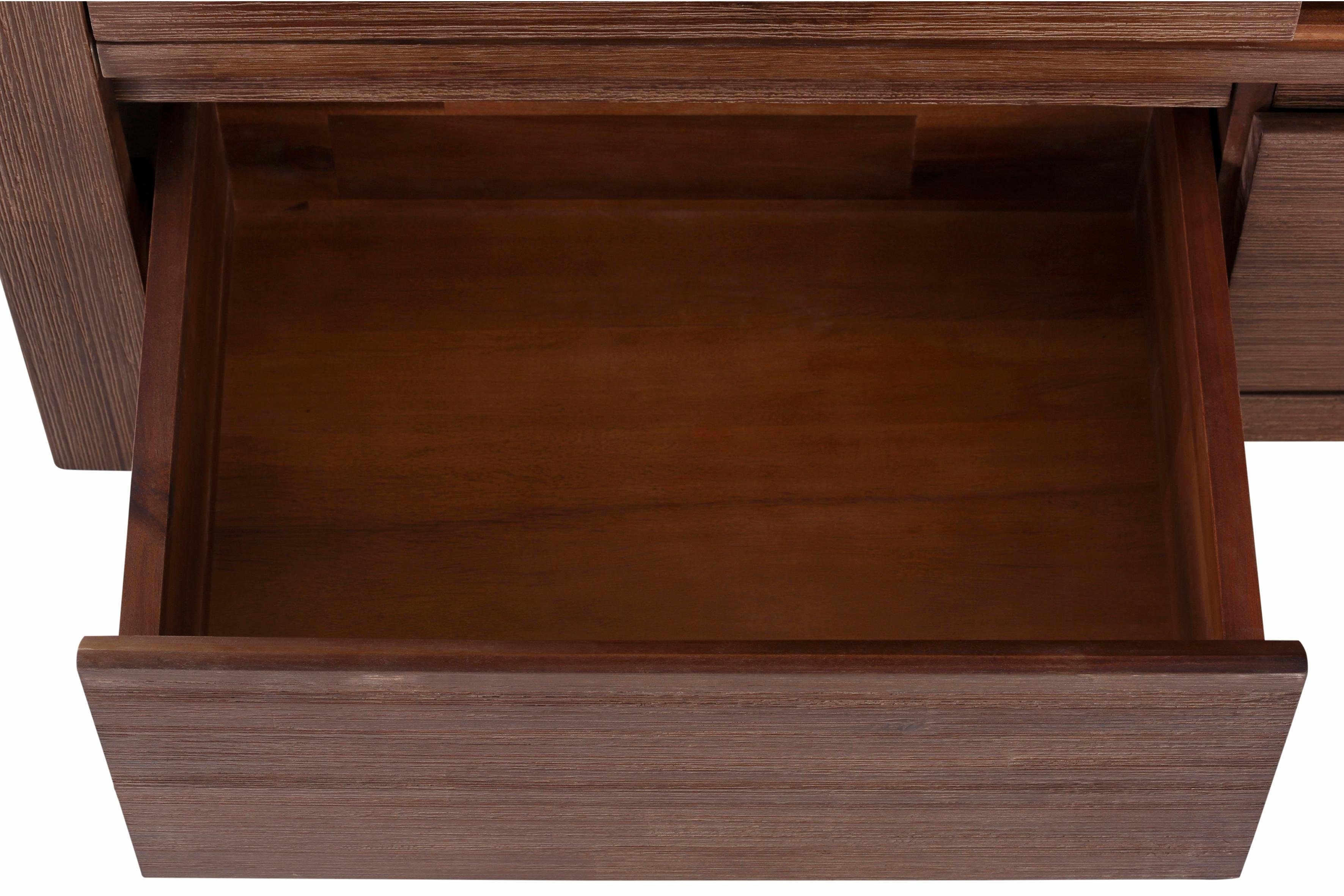 Home affaire Multifunctionele kast Wally met houten schuifdeuren.