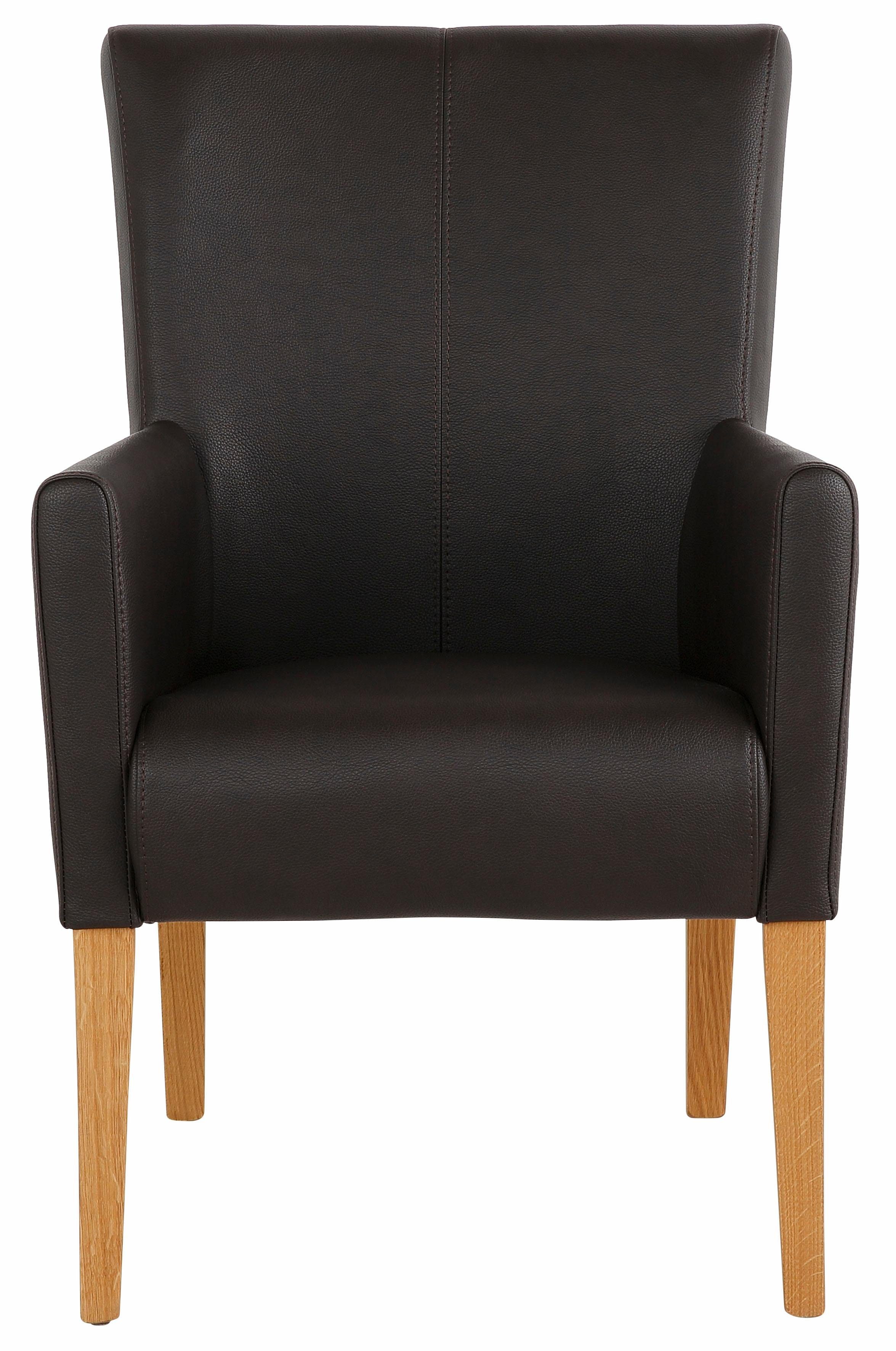 Home affaire Stoel met armleuningen King BESTSELLER! Eetkamerstoel met comfortabele bekleding, eetkamerstoel met armleuningen
