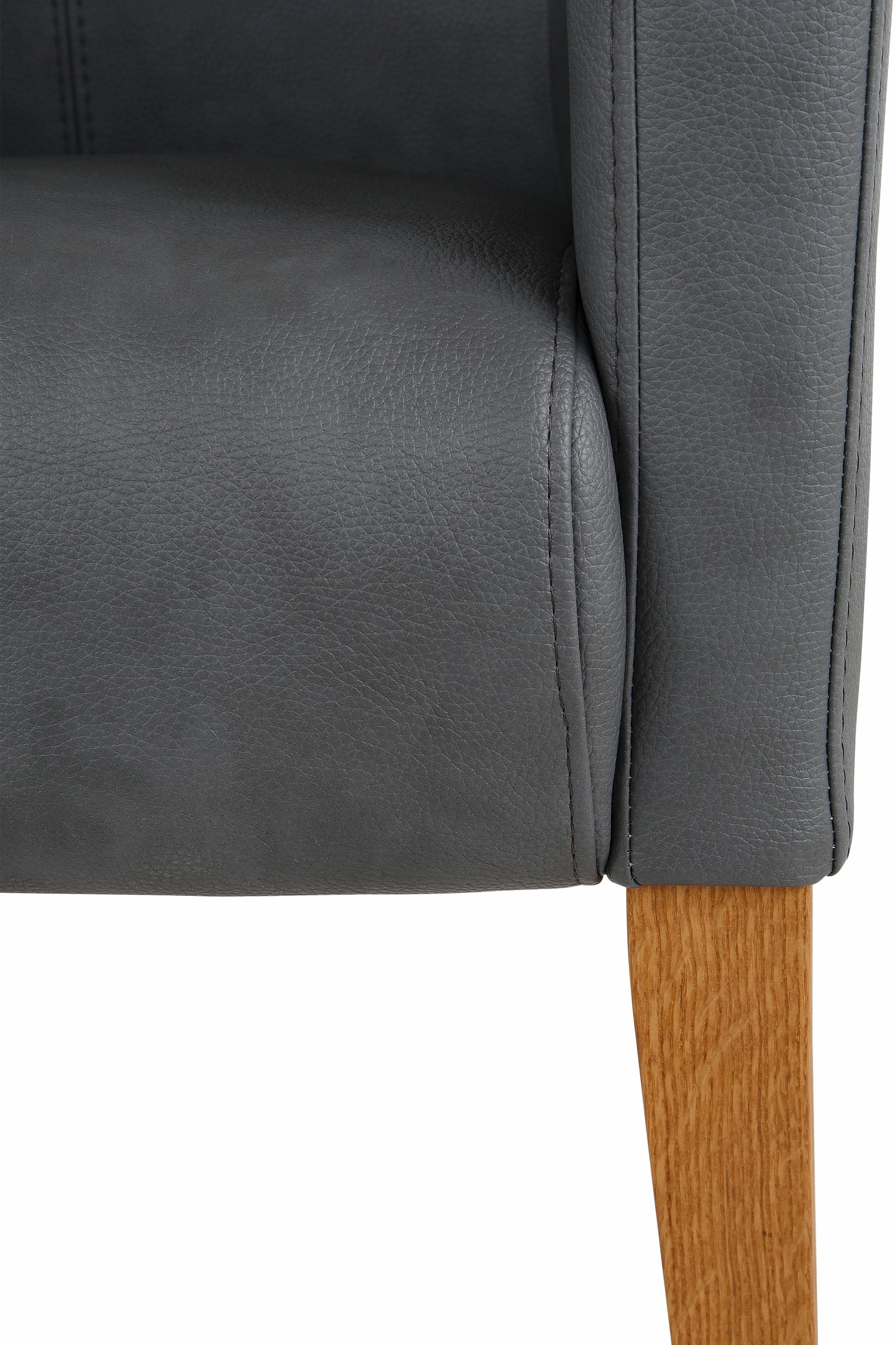 Home affaire Stoel met armleuningen King BESTSELLER! Eetkamerstoel met comfortabele bekleding, eetkamerstoel met armleuningen