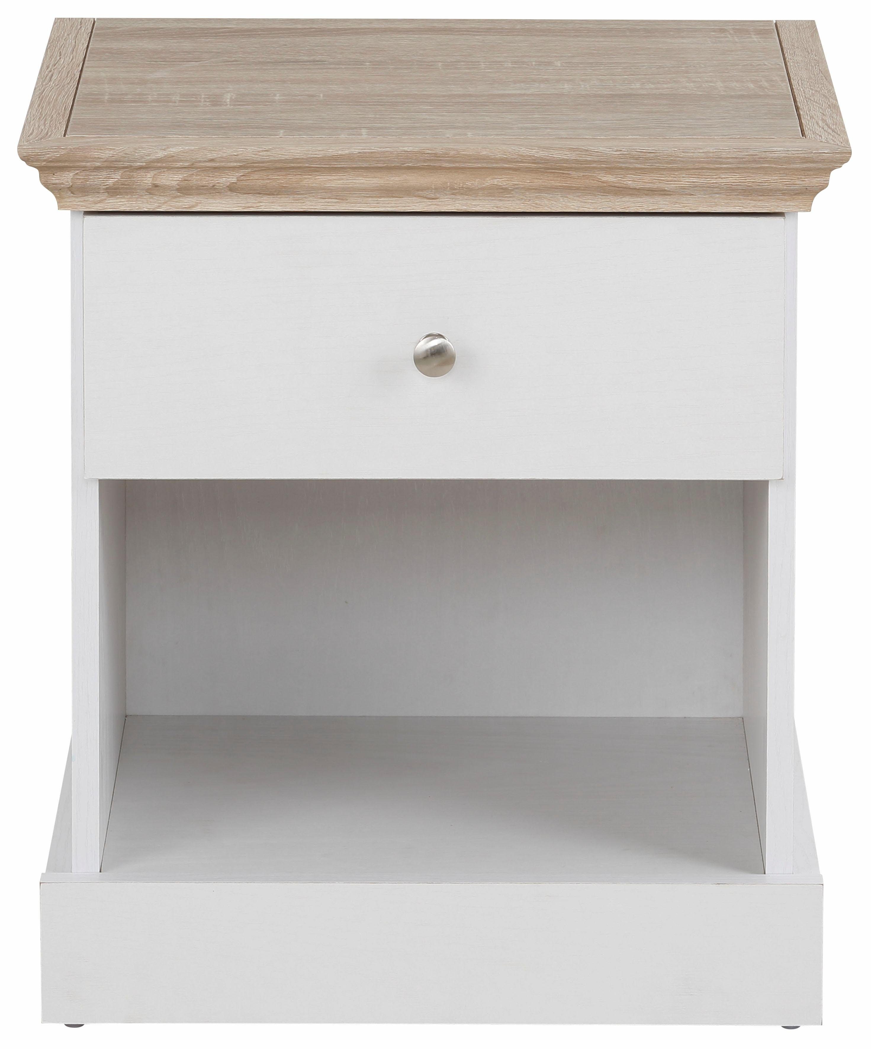 Home affaire Nachtkastje Binz met een mooie metalen knopgreep, breedte 45 cm