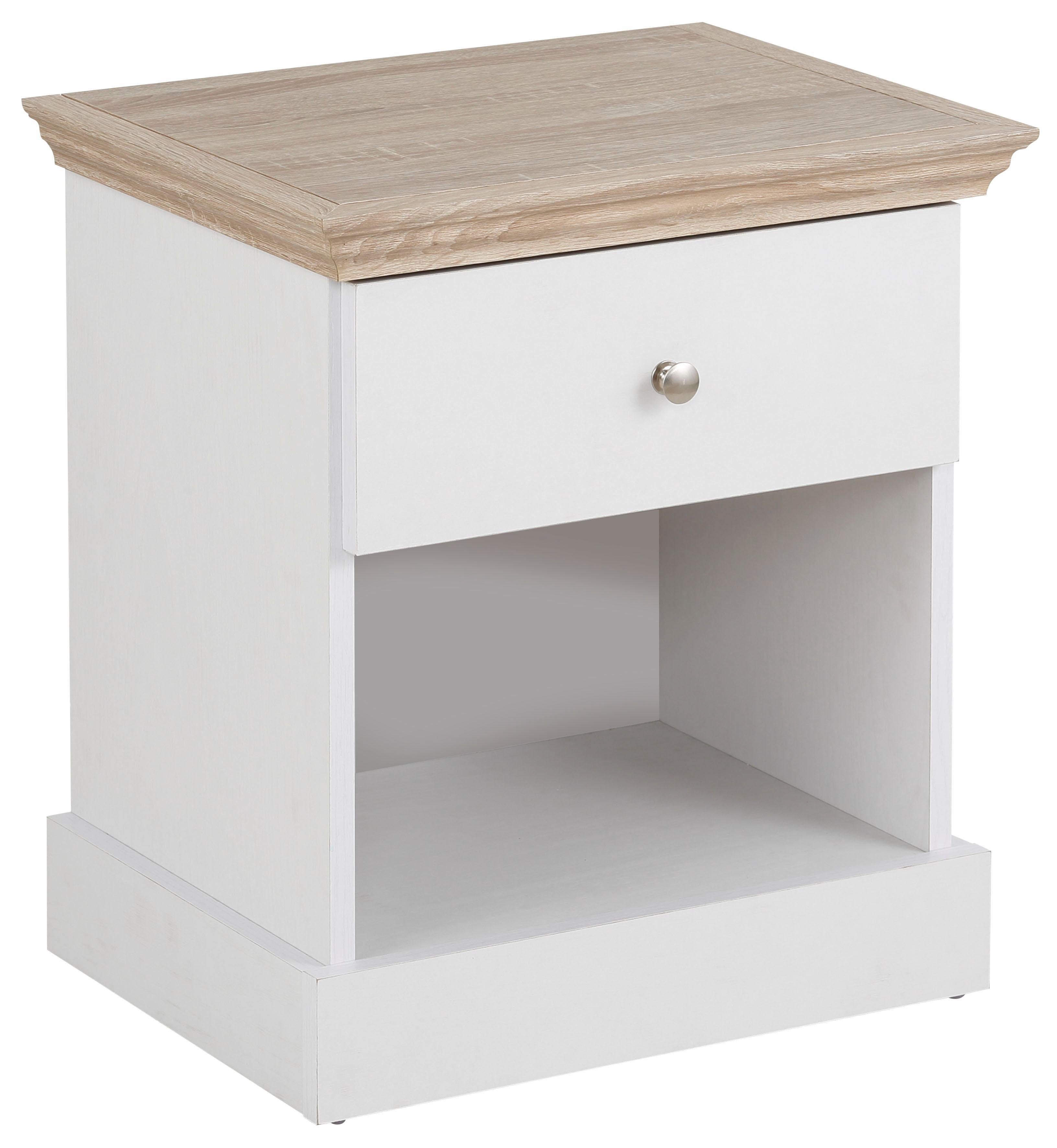 Home affaire Nachtkastje Binz met een mooie metalen knopgreep, breedte 45 cm
