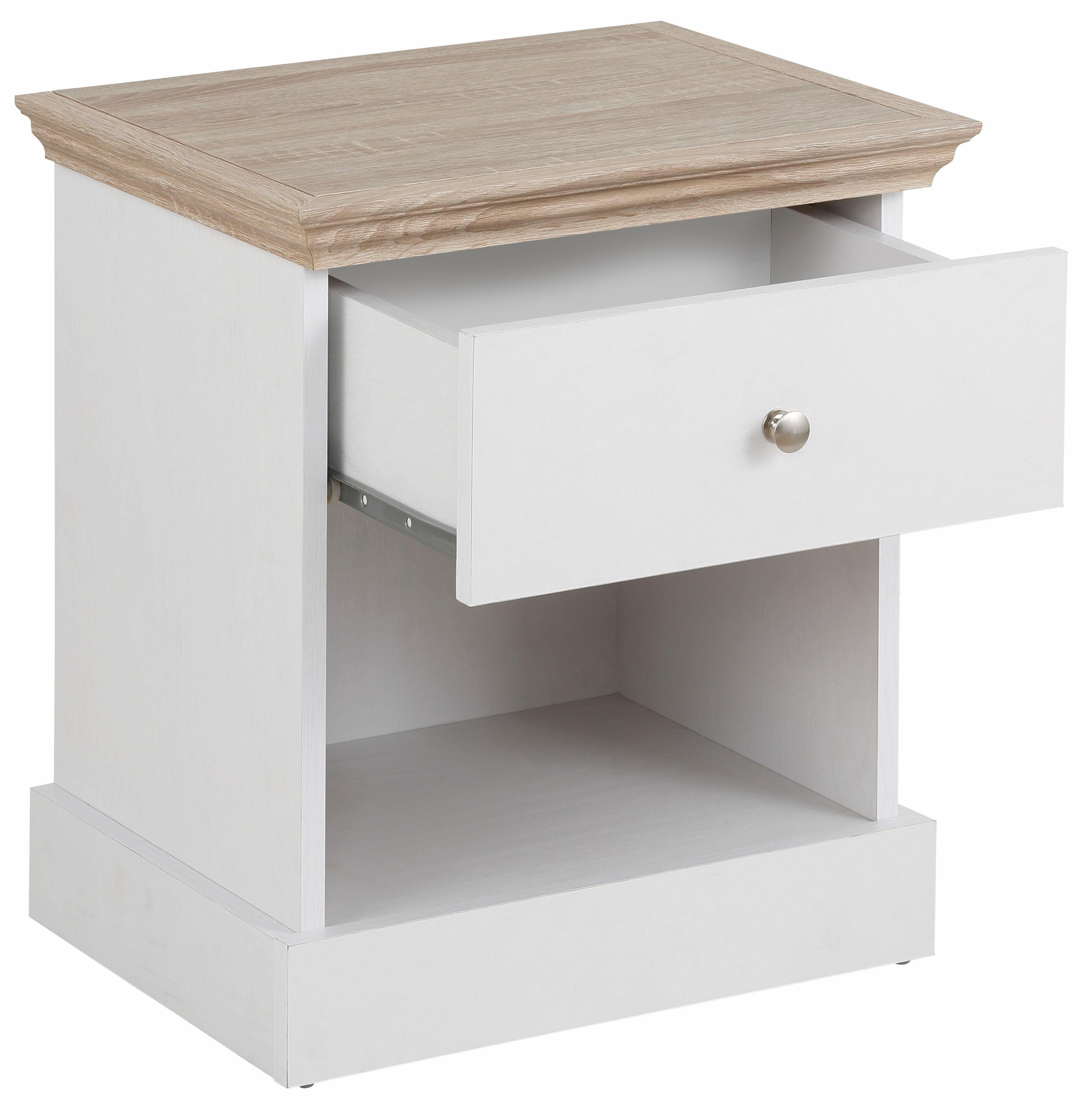 Home affaire Nachtkastje Binz met een mooie metalen knopgreep, breedte 45 cm