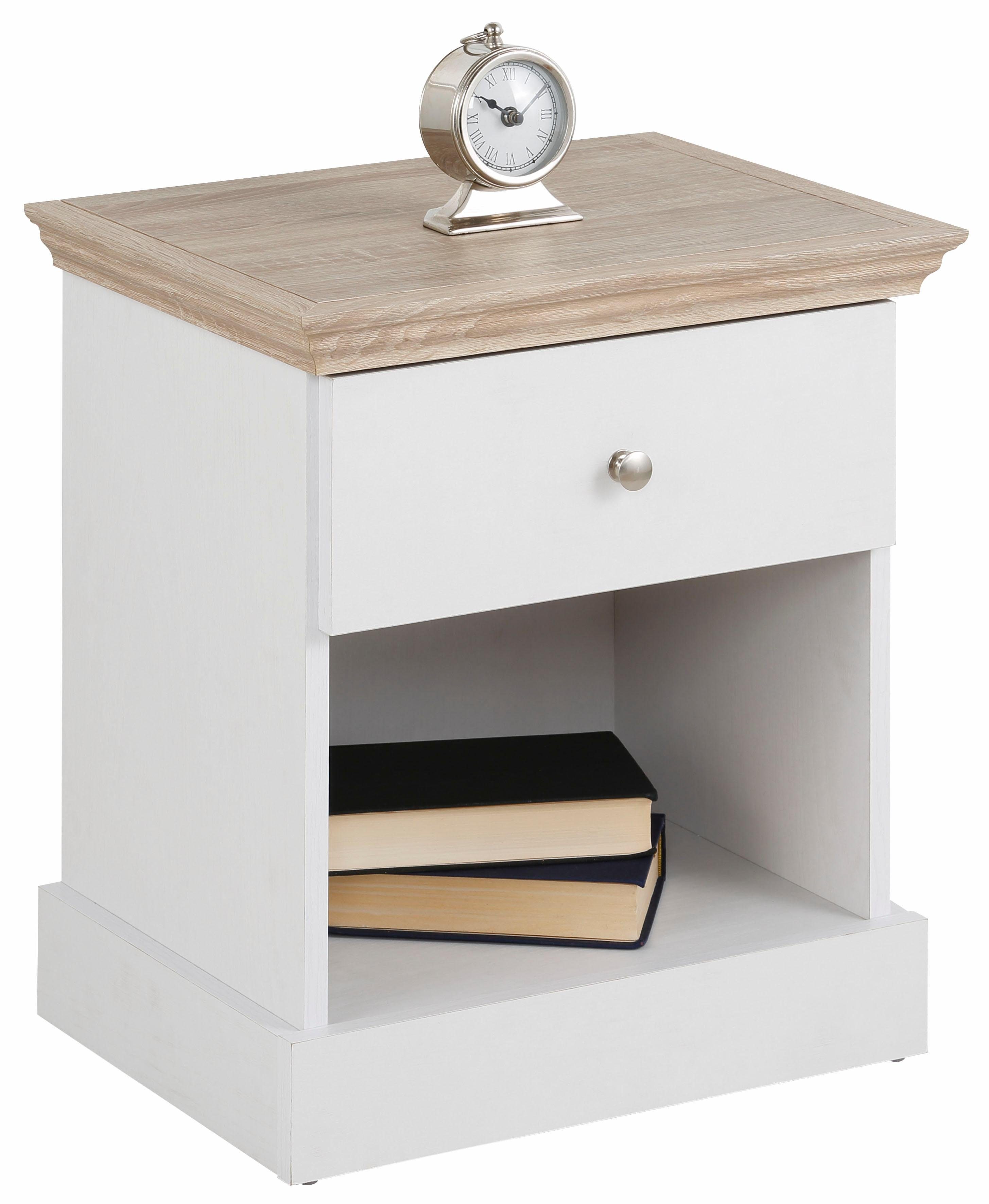Home affaire Nachtkastje Binz met een mooie metalen knopgreep, breedte 45 cm