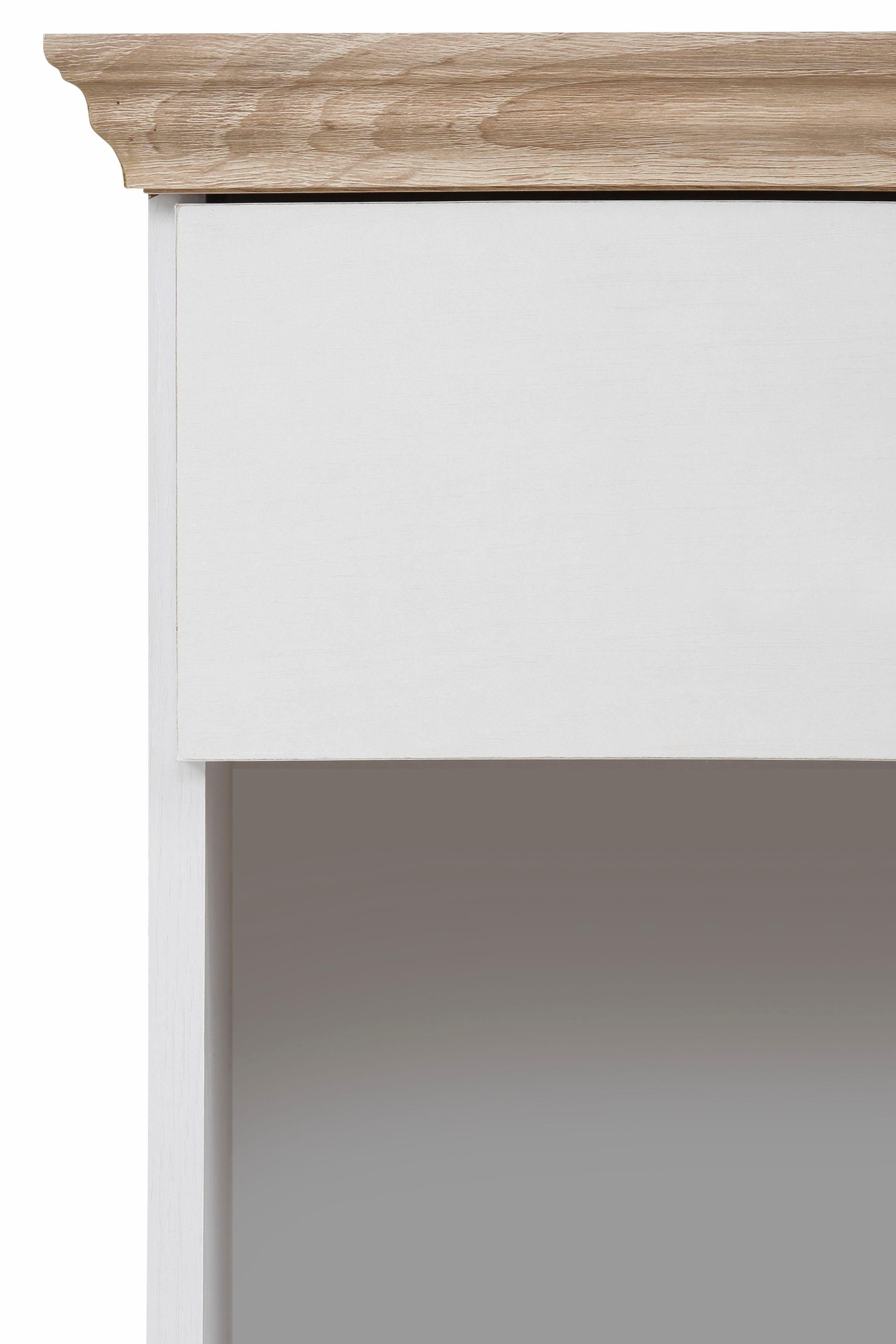 Home affaire Nachtkastje Binz met een mooie metalen knopgreep, breedte 45 cm