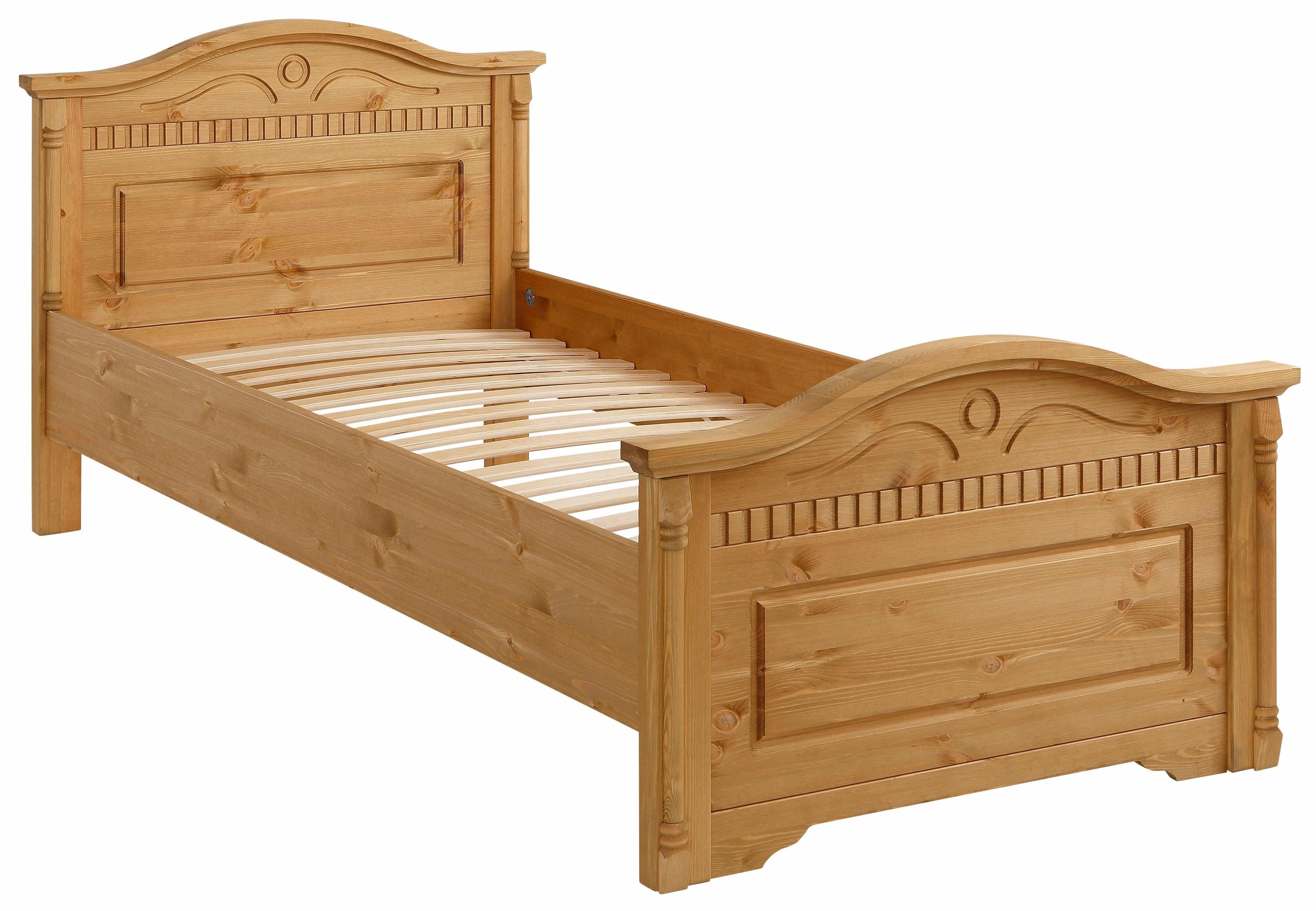 Home affaire Massief houten ledikant Graz, hoge belasting, klassieke landelijke stijl, FSC® gecertificeerd
