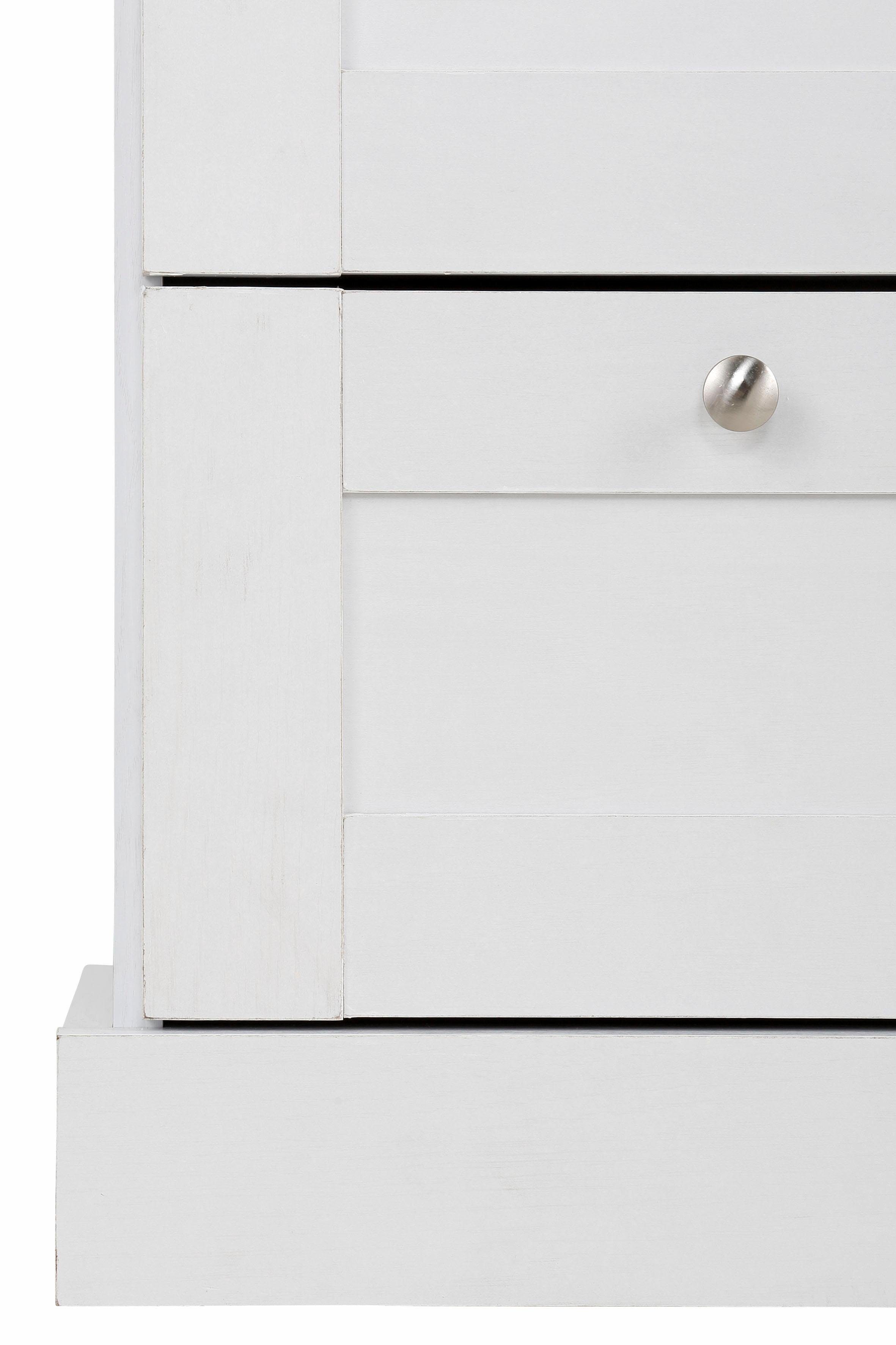 Home affaire Ladekast Binz met mooie metalen handgrepen, 3 laden, breedte 75 cm