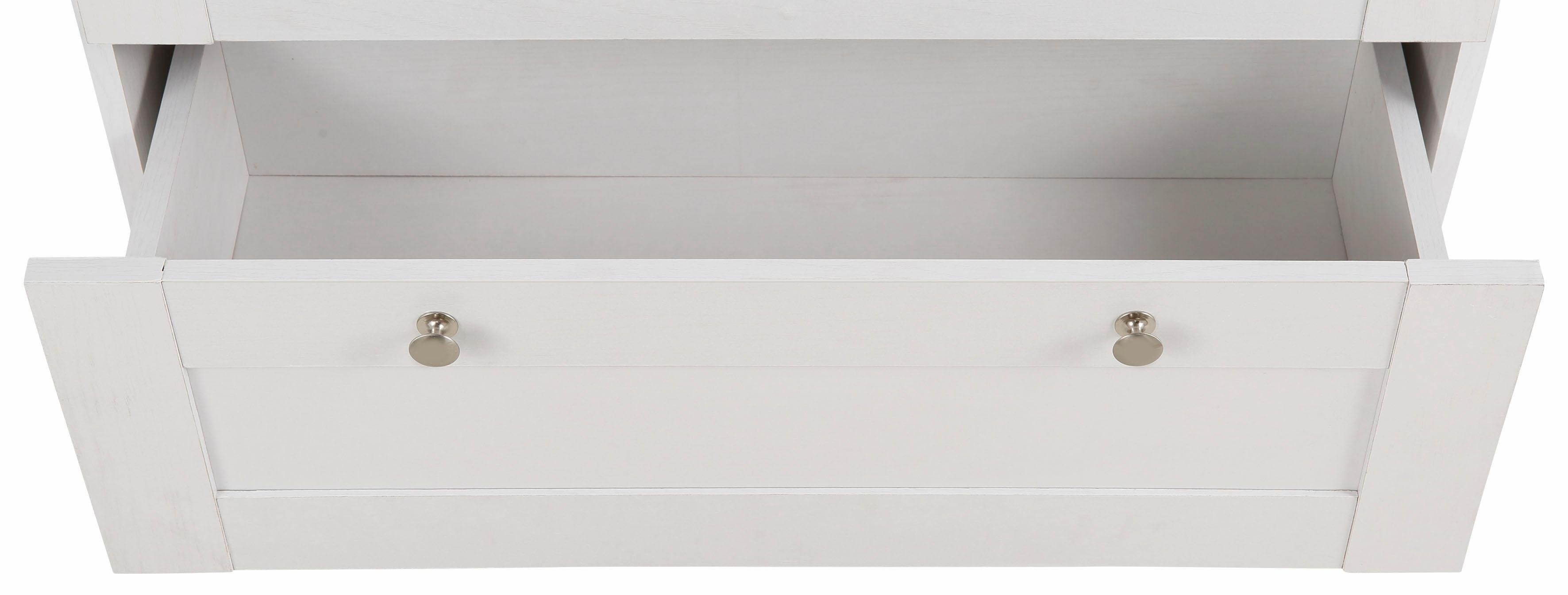 Home affaire Ladekast Binz met mooie metalen handgrepen, 3 laden, breedte 75 cm