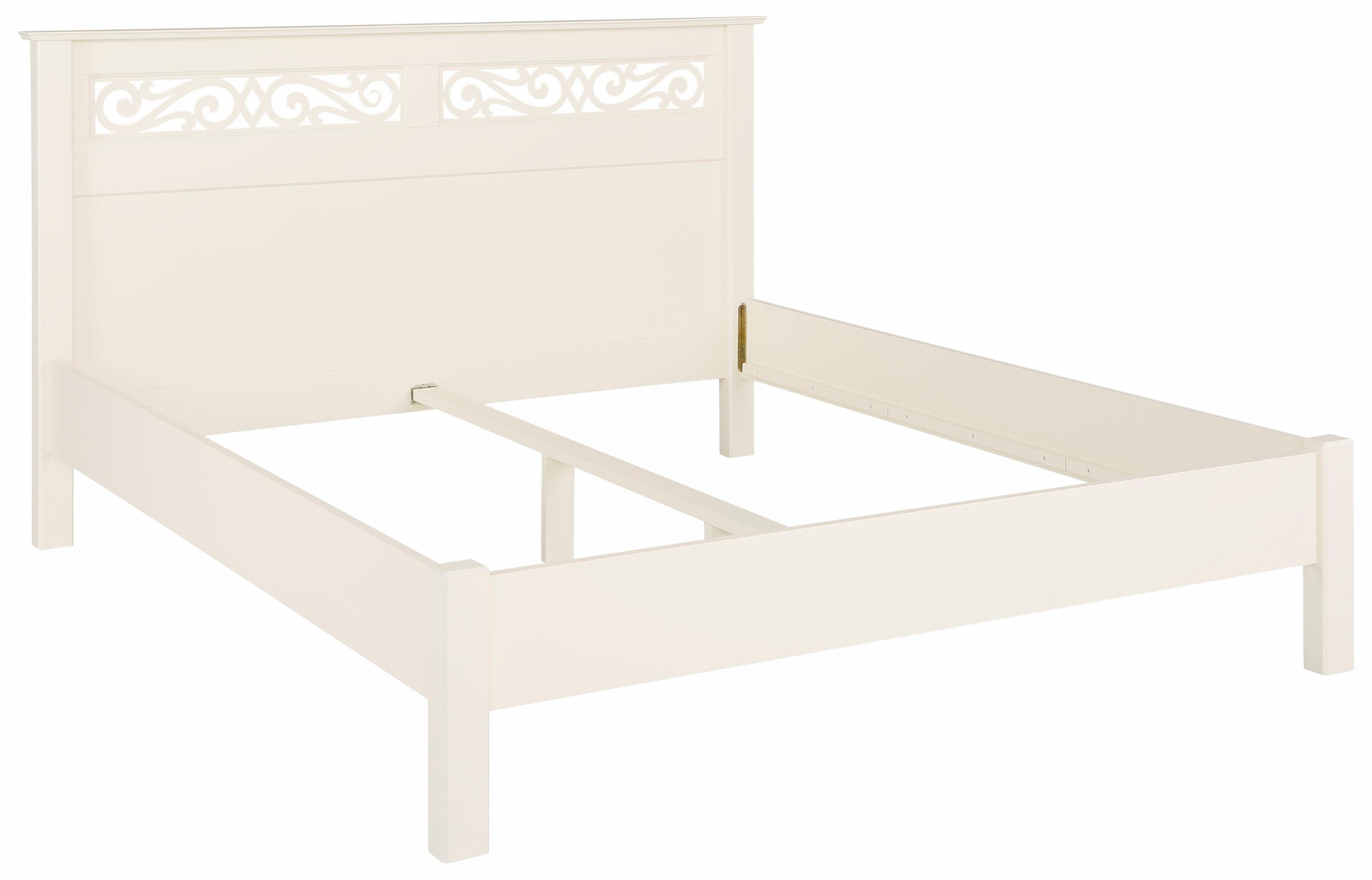 Home affaire Bed Arabeske van mooi massief beukenhout, met decoratief freeswerk in het hoofdbord