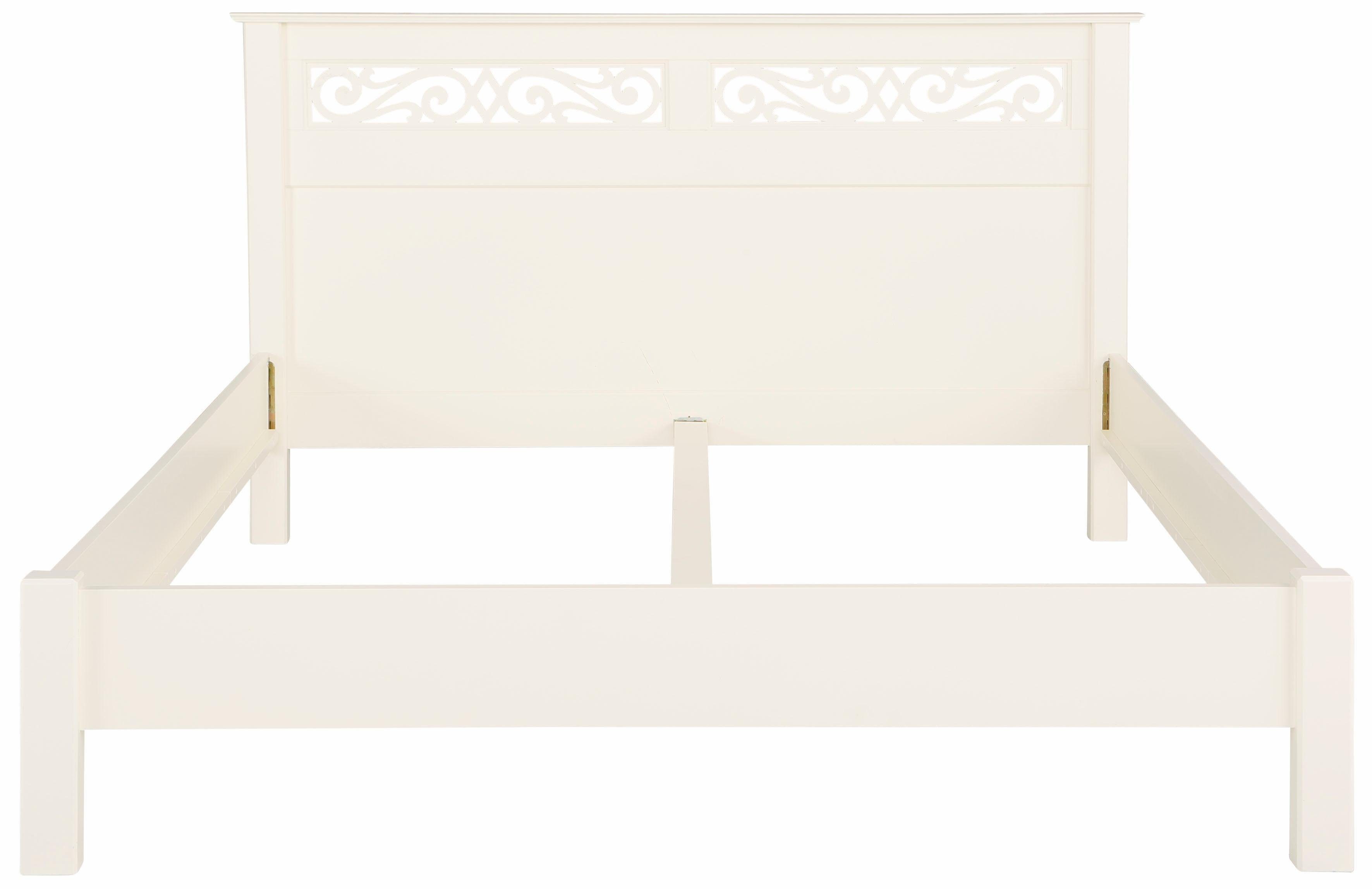 Home affaire Bed Arabeske van mooi massief beukenhout, met decoratief freeswerk in het hoofdbord