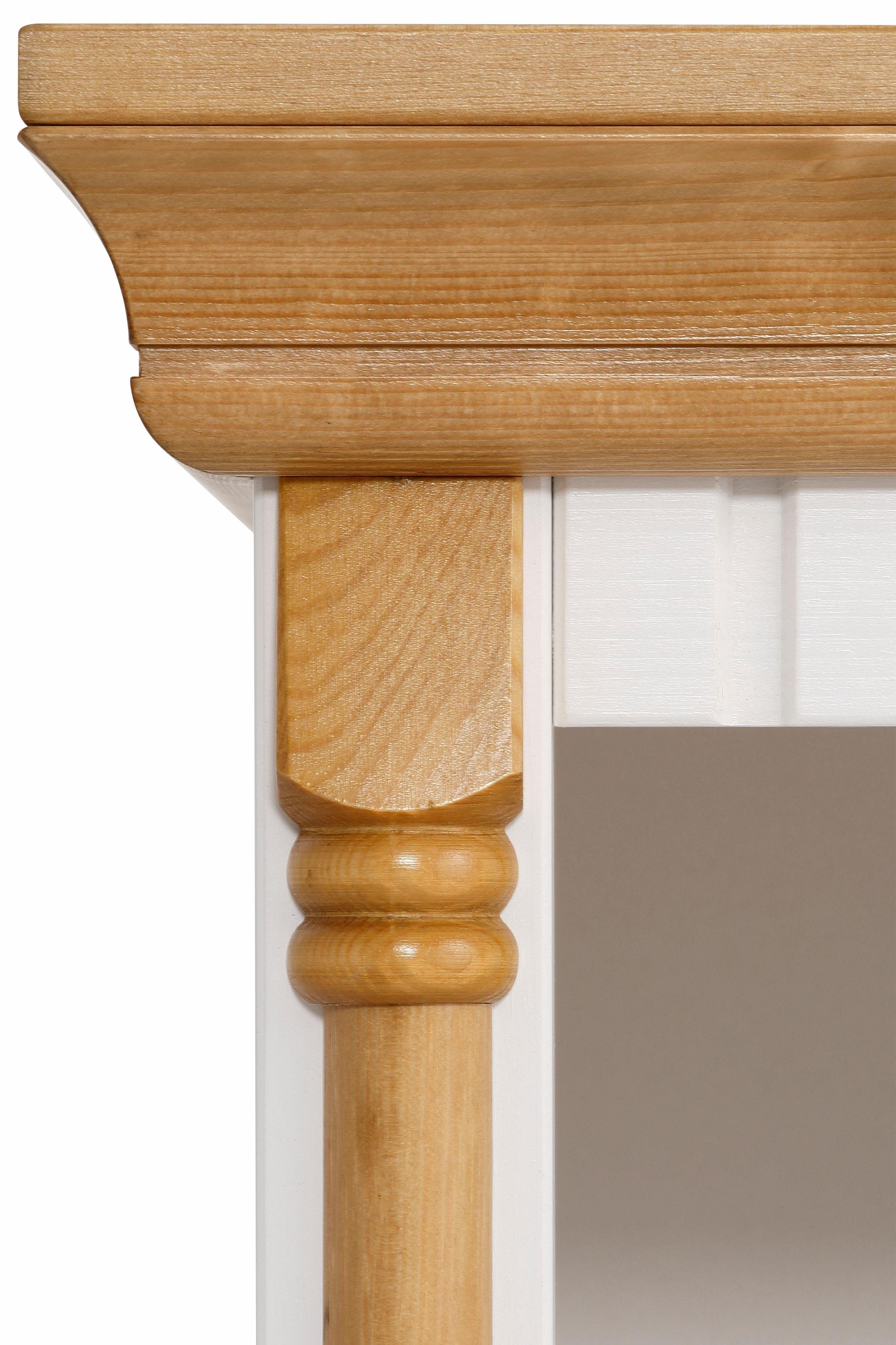 Home affaire Nachtkastje Graz van massief grenen, met luxueuze details, breedte: 55 cm