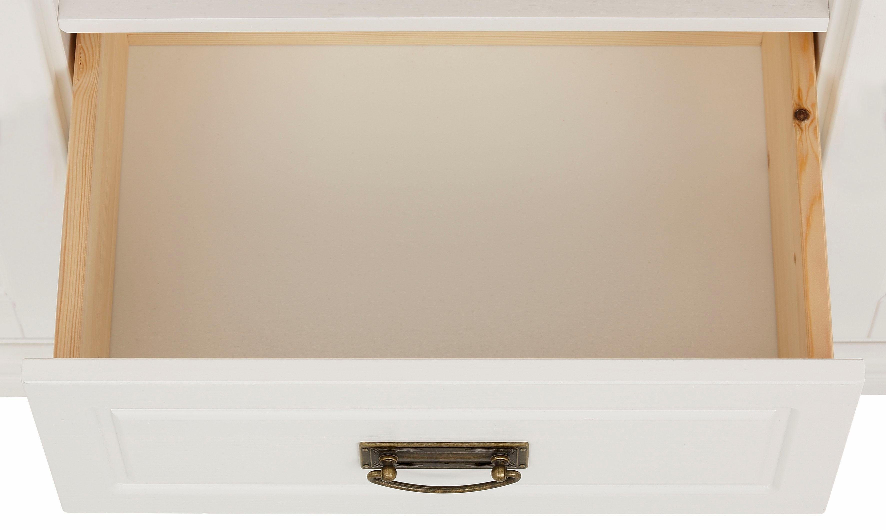 Home affaire Nachtkastje Graz van massief grenen, met luxueuze details, breedte: 55 cm