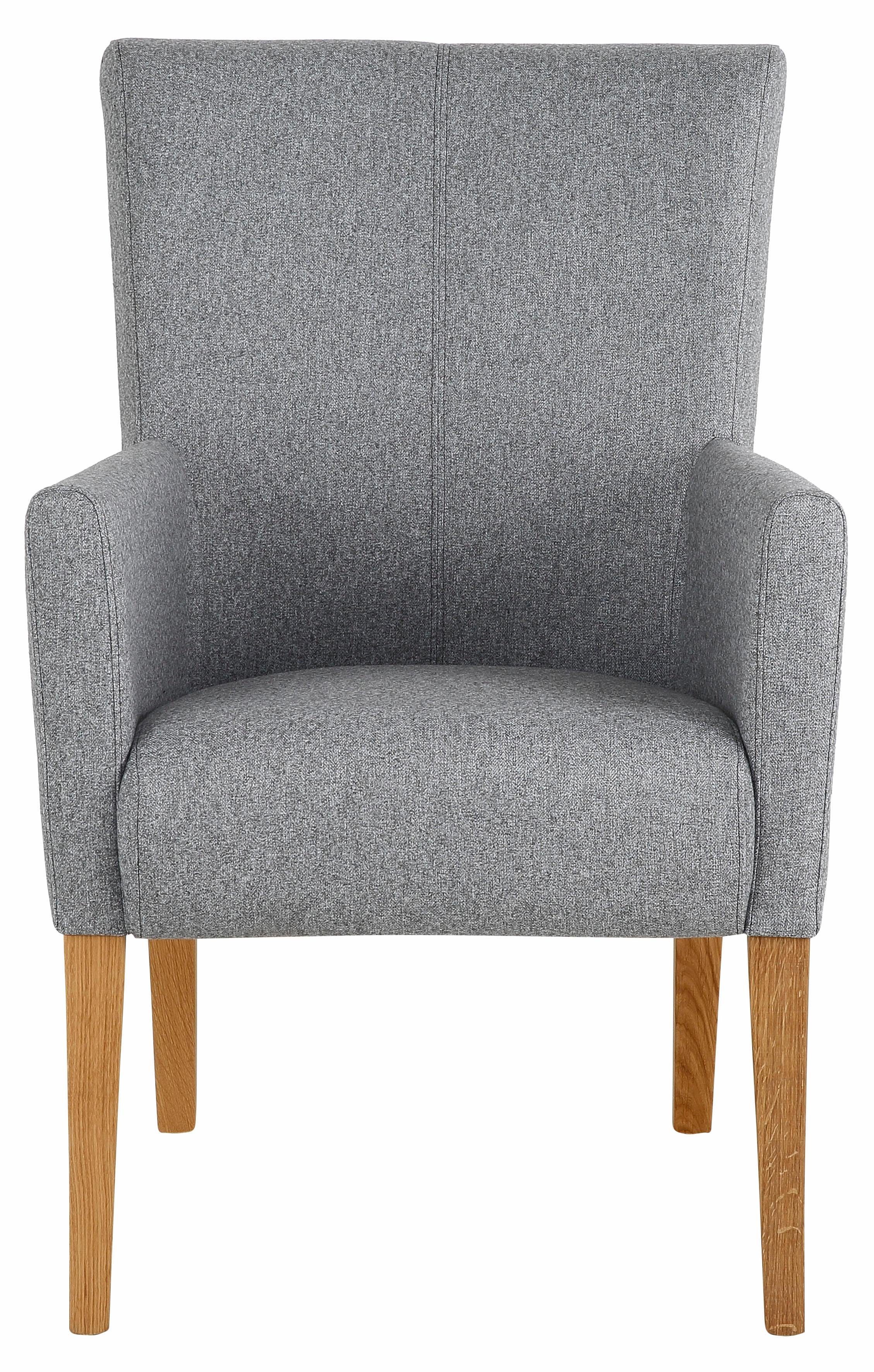 Home affaire Stoel met armleuningen King BESTSELLER! Eetkamerstoel met comfortabele bekleding, eetkamerstoel met armleuningen
