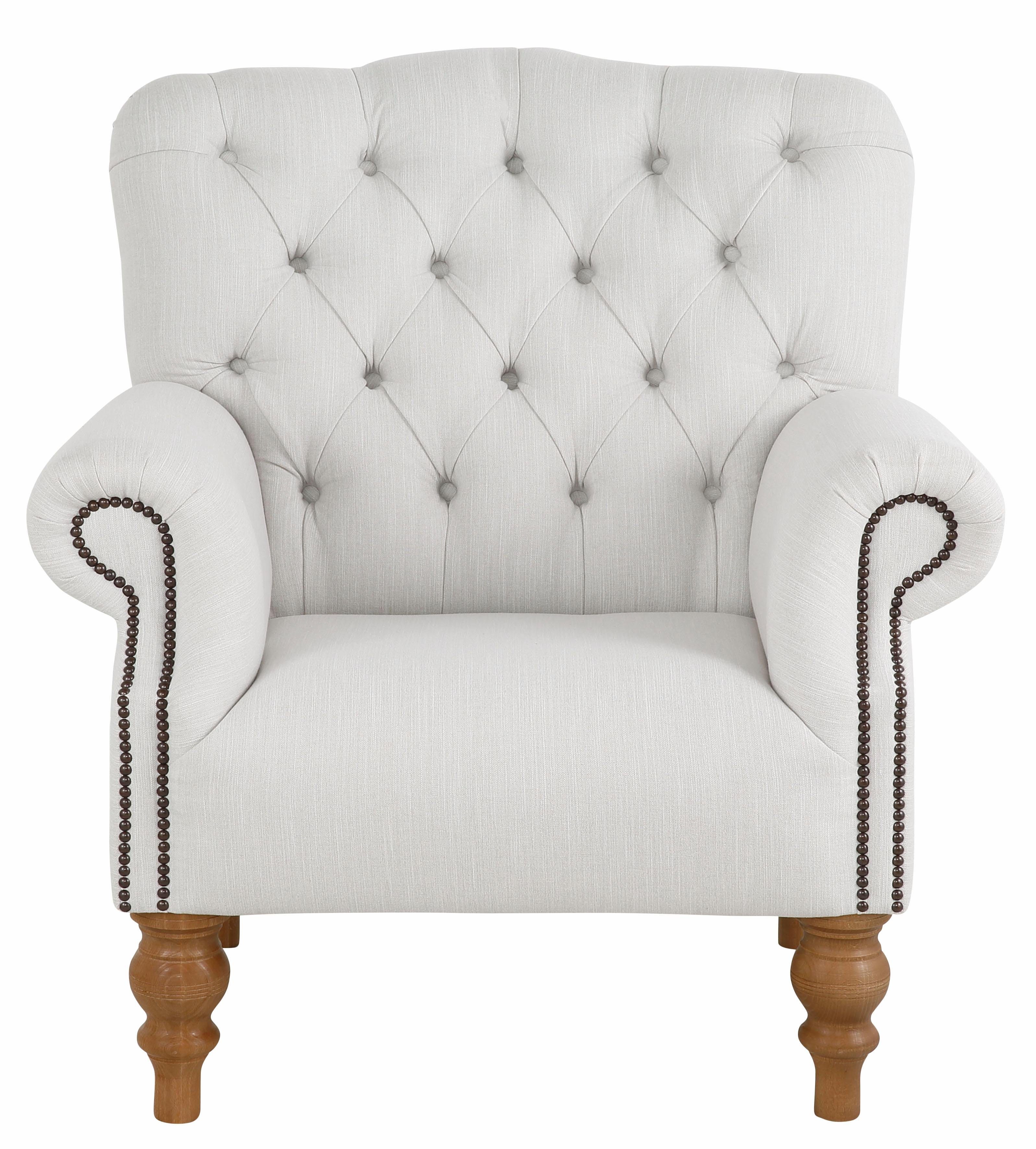 Home affaire Fauteuil Lord met echte chesterfield-capitonnage en siernagels