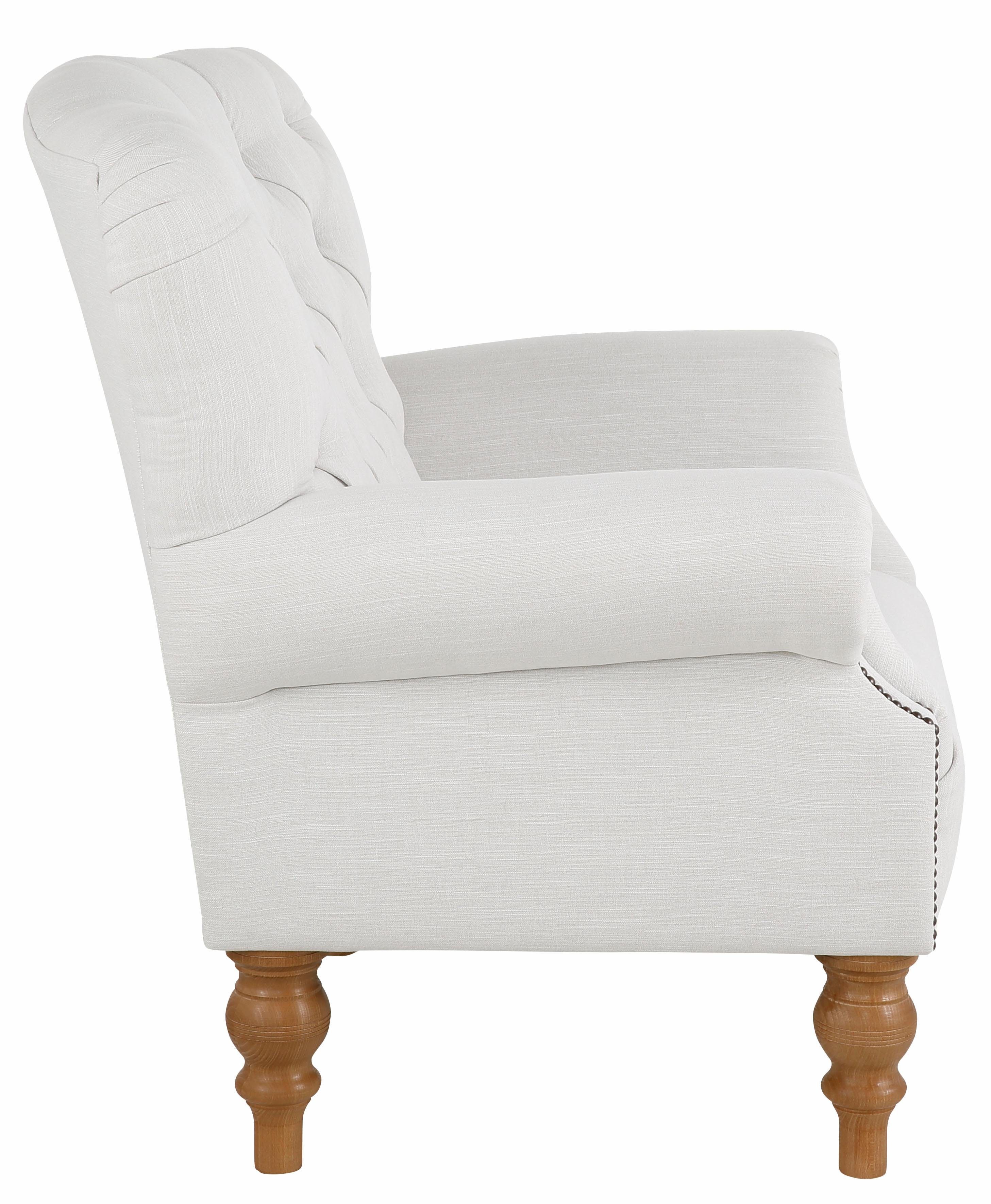 Home affaire Fauteuil Lord met echte chesterfield-capitonnage en siernagels