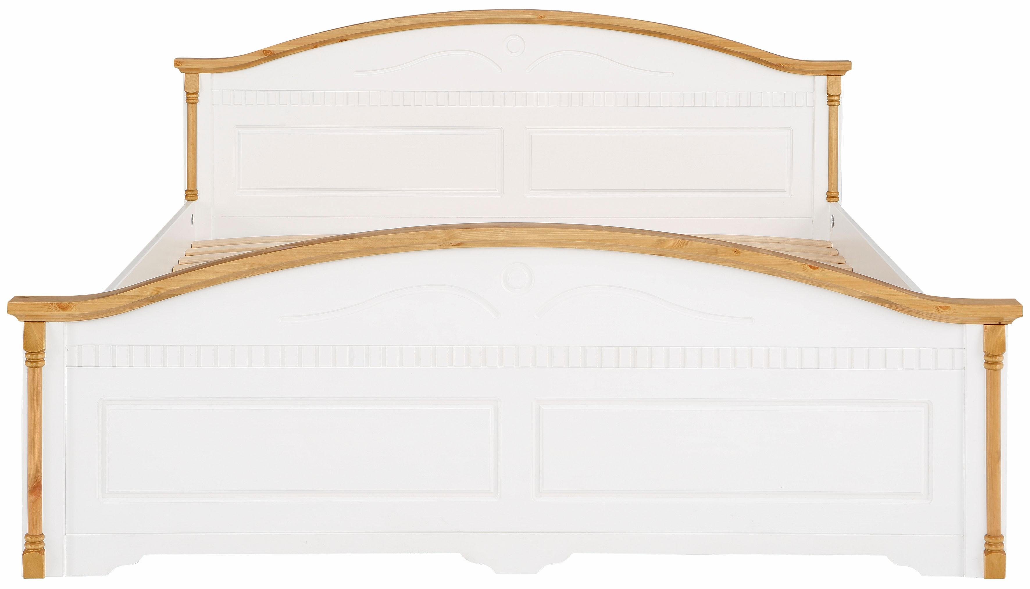 Home affaire Massief houten ledikant Graz, hoge belasting, klassieke landelijke stijl, FSC® gecertificeerd