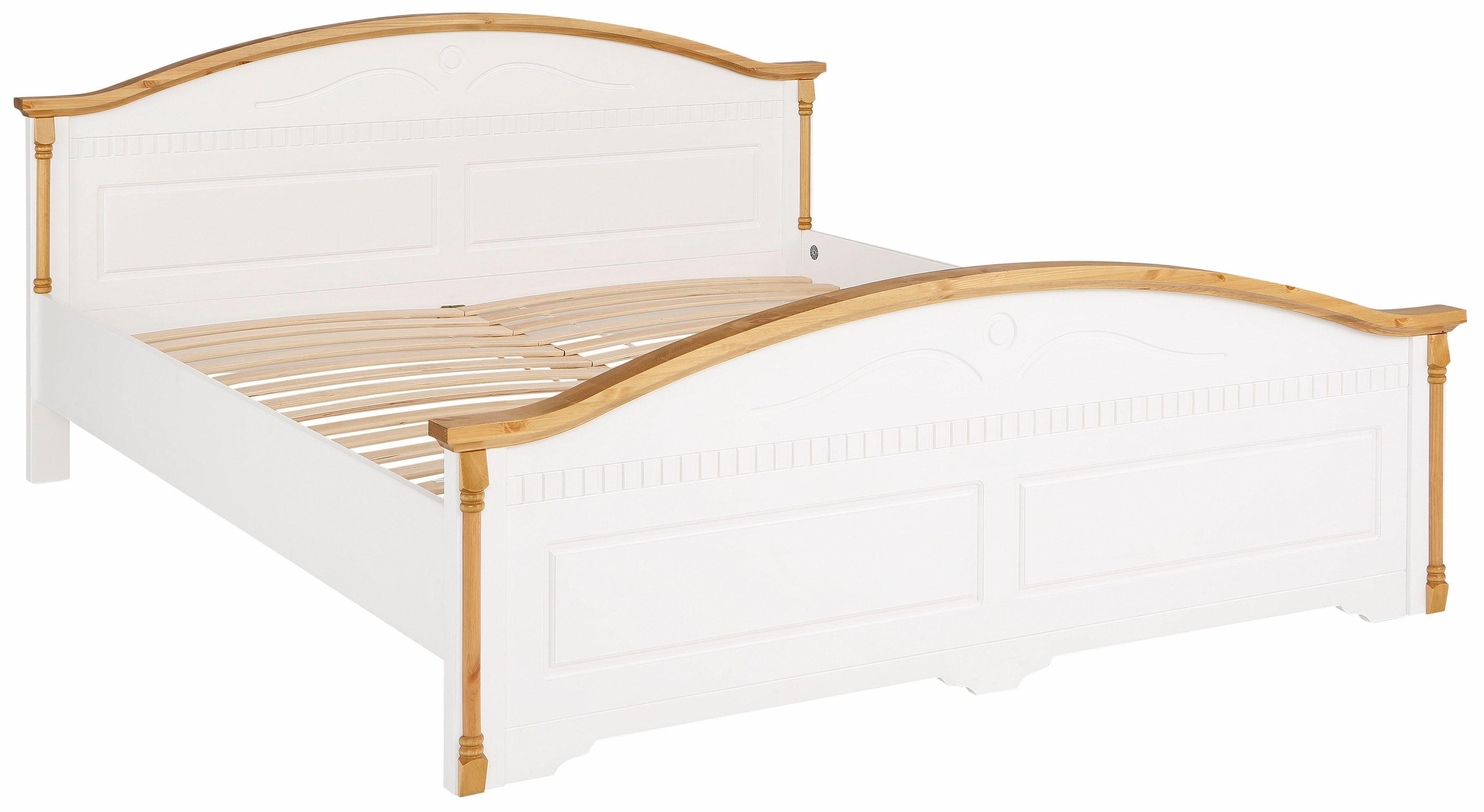 Home affaire Massief houten ledikant Graz, hoge belasting, klassieke landelijke stijl, FSC® gecertificeerd