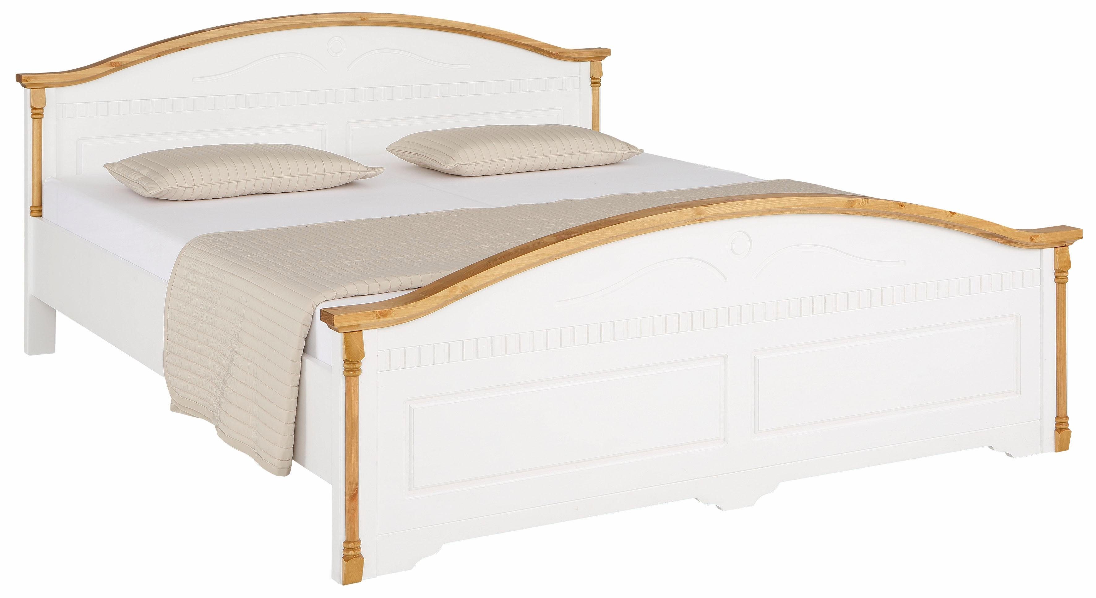 Home affaire Massief houten ledikant Graz, hoge belasting, klassieke landelijke stijl, FSC® gecertificeerd
