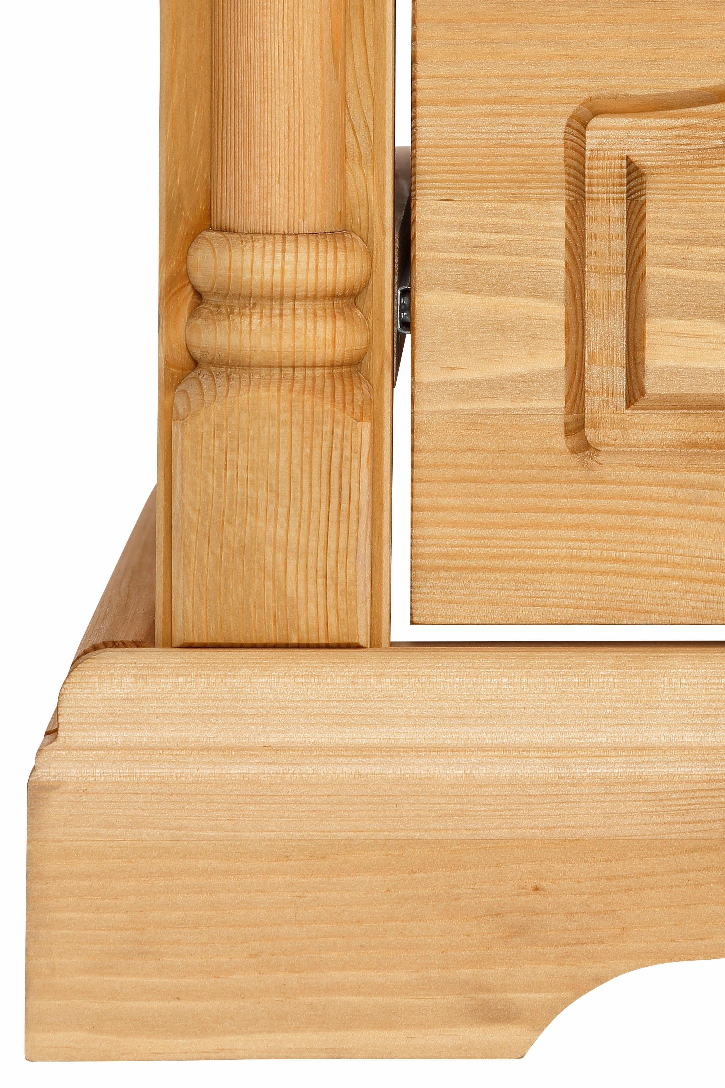 Home affaire Nachtkastje Graz van massief grenen, met luxueuze details, breedte: 55 cm