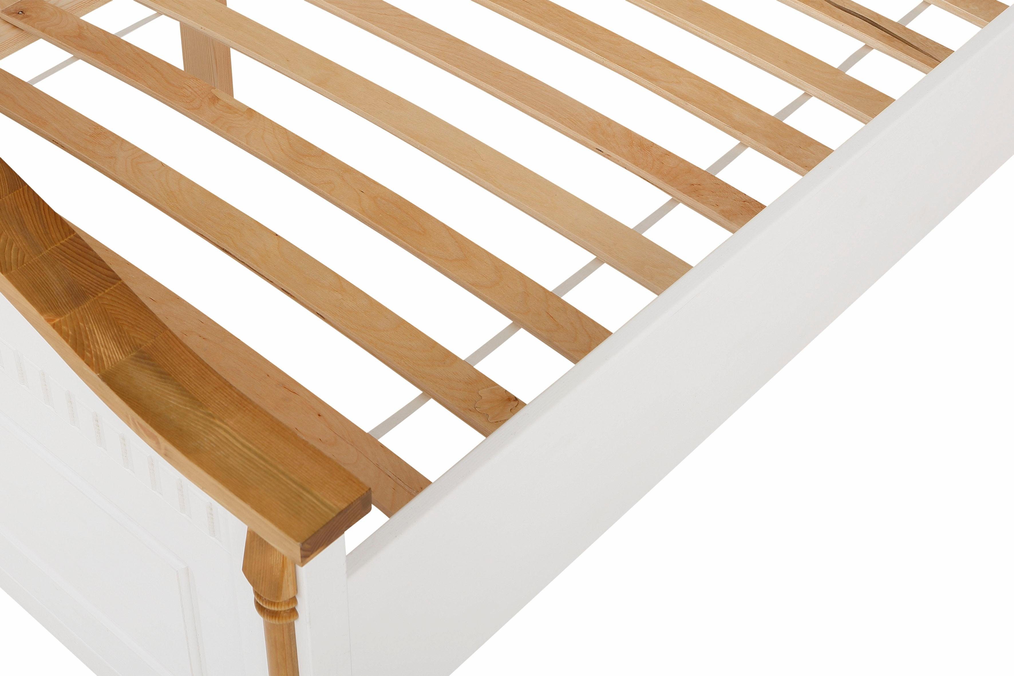 Home affaire Massief houten ledikant Graz, hoge belasting, klassieke landelijke stijl, FSC® gecertificeerd