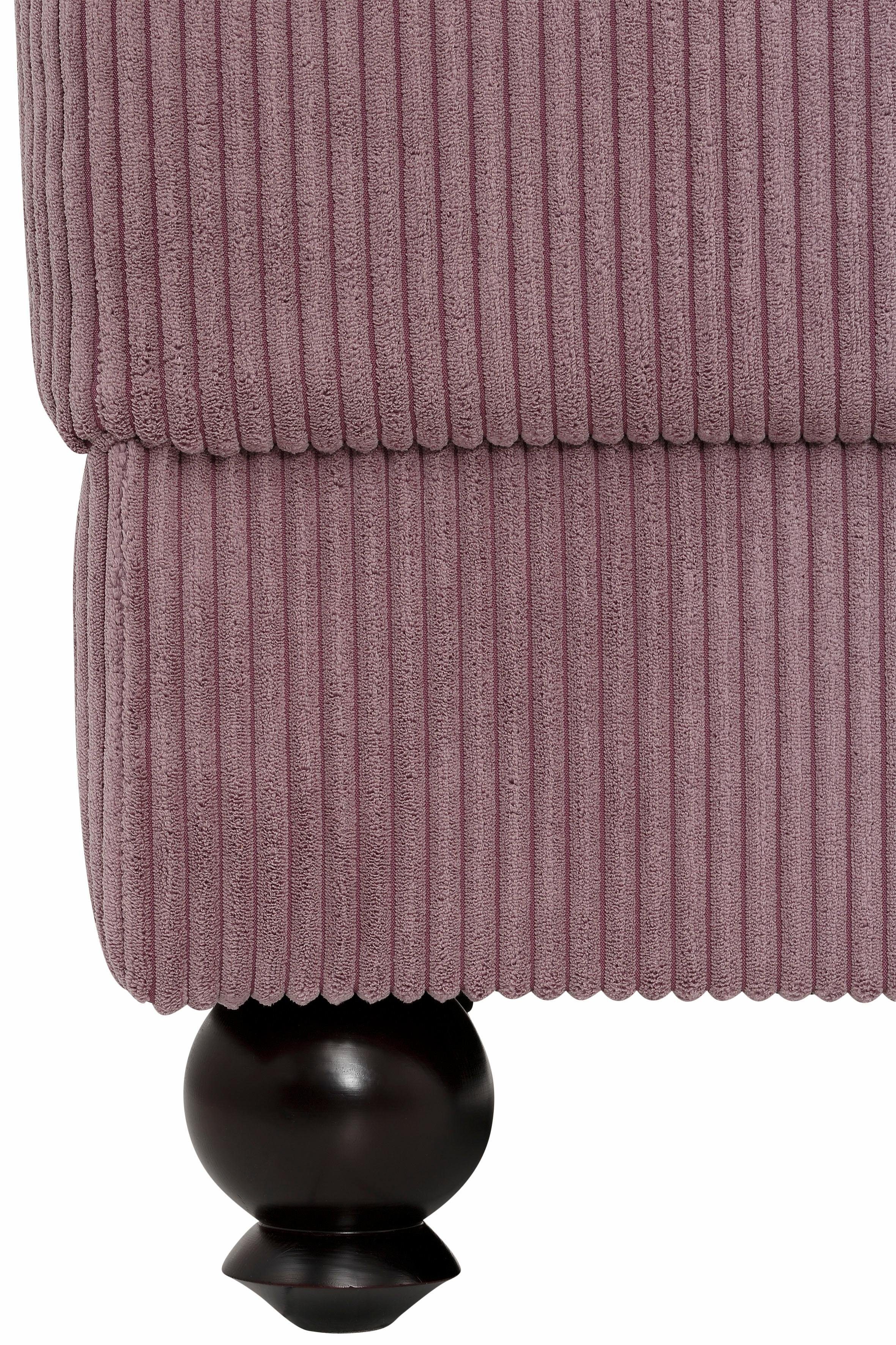 Home affaire XXL-fauteuil King Henry, fauteuil, oorkussen, relaxfauteuil met binnenvering, in casual bekleding en losse kussens (set)