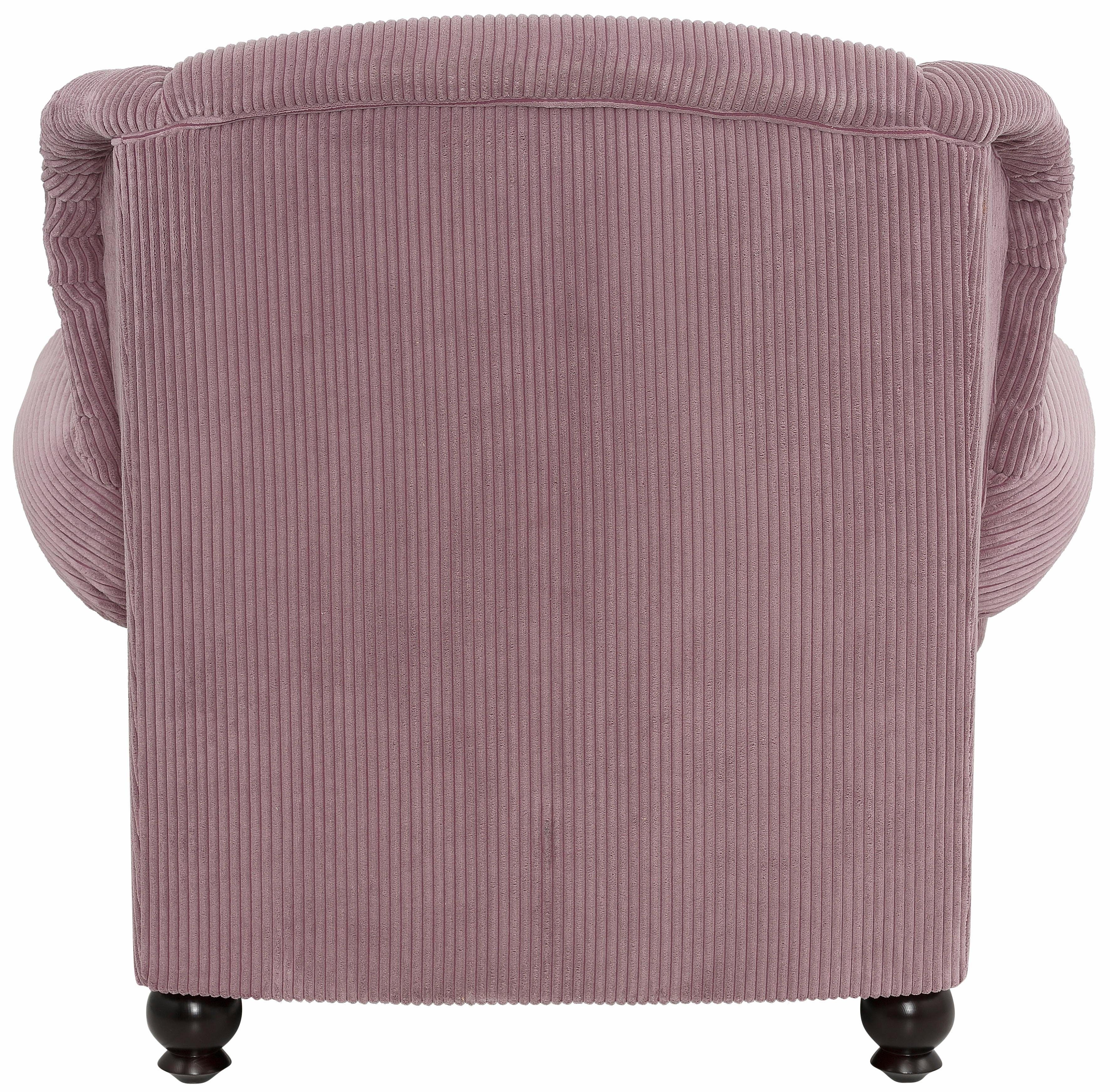 Home affaire XXL-fauteuil King Henry, fauteuil, oorkussen, relaxfauteuil met binnenvering, in casual bekleding en losse kussens (set)