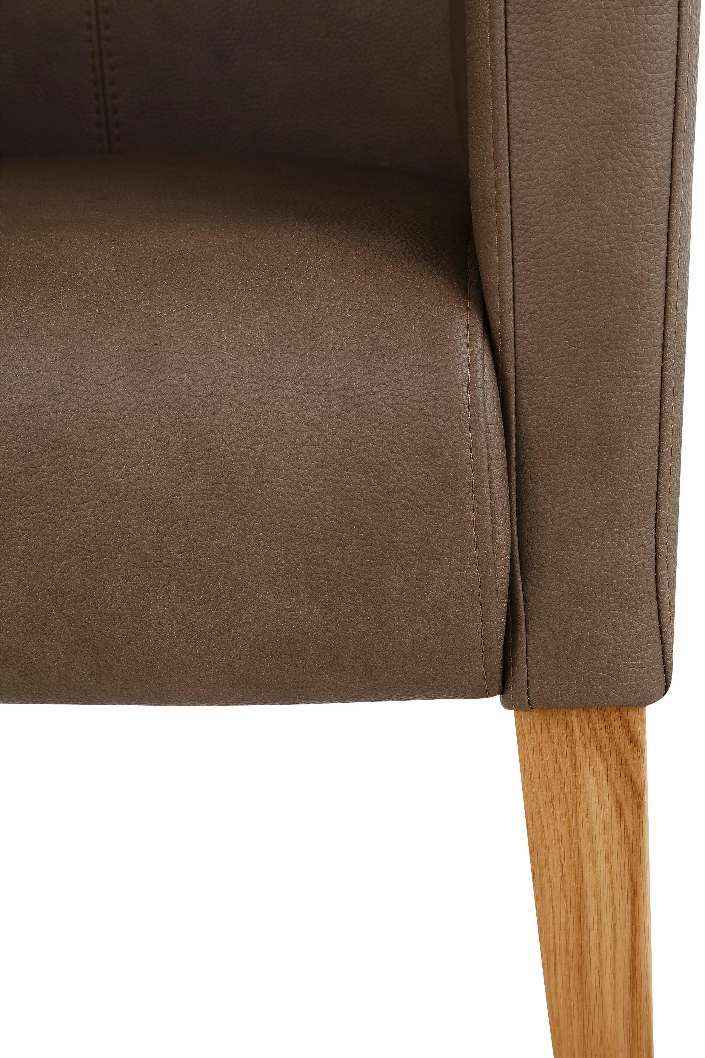 Home affaire Stoel met armleuningen King BESTSELLER! Eetkamerstoel met comfortabele bekleding, eetkamerstoel met armleuningen