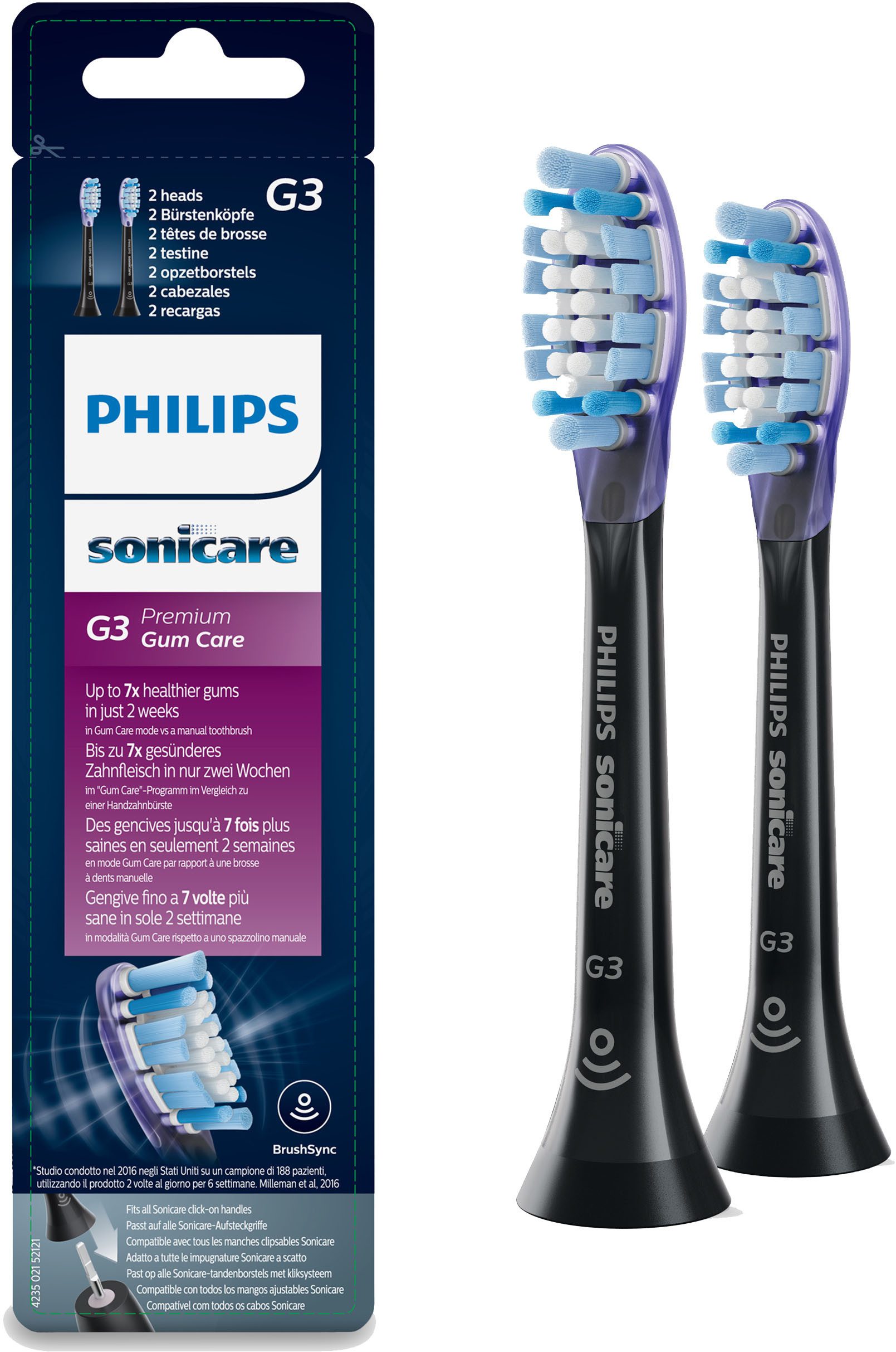 Philips Sonicare Opzetborsteltjes HX9052/33 Premium Gum Care