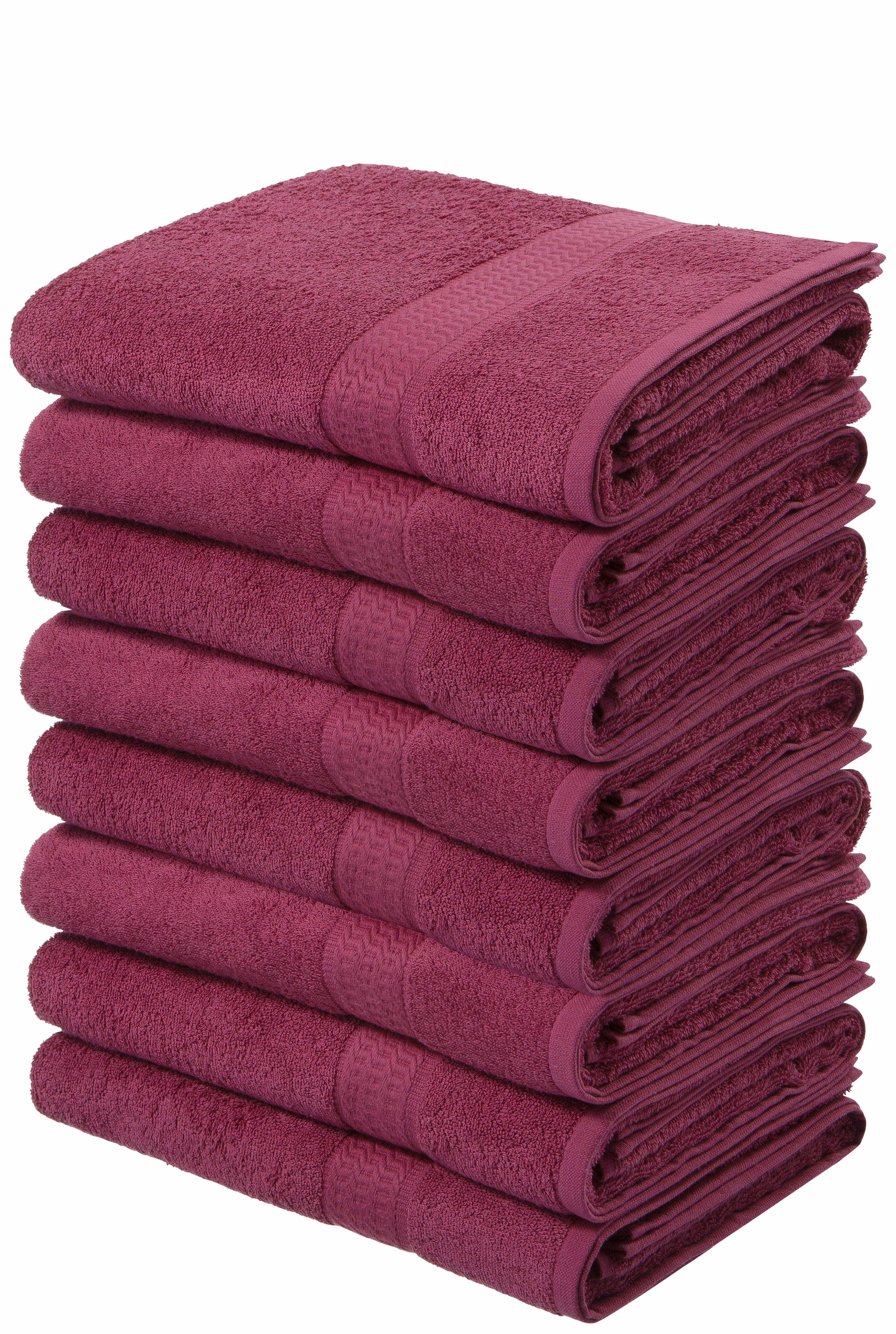 my home Handdoeken Juna in een voordeelpakket (8 stuks)