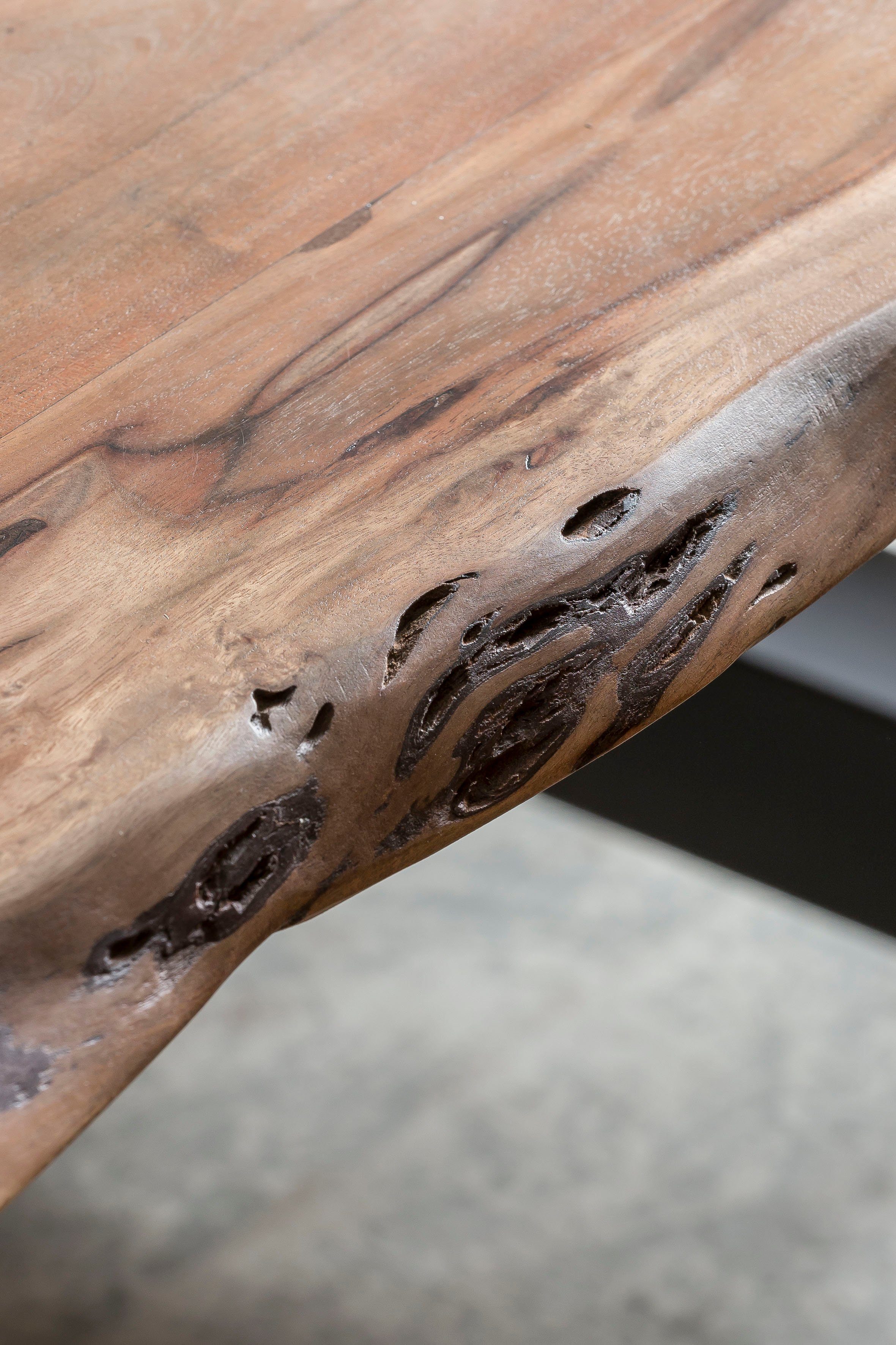 Home affaire Eettafel Manhattan met echte boomrand