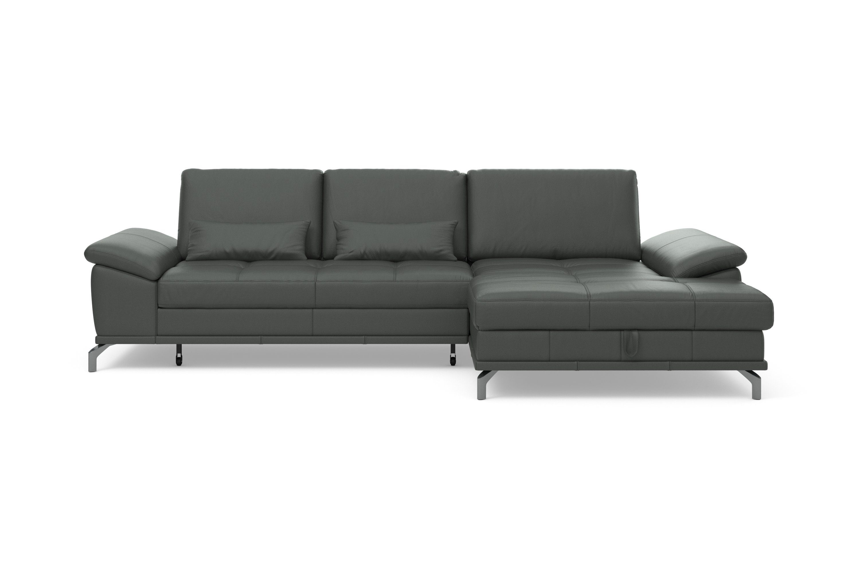 Places of Style Hoekbank Costello L-vorm, met zitdiepteverstelling, armleuningverstelling en