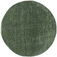 carpet city hoogpolig vloerkleed pulpy 100 bijzonder zacht, met franje, unikleurig, ideaal voor woonkamer  slaapkamer groen