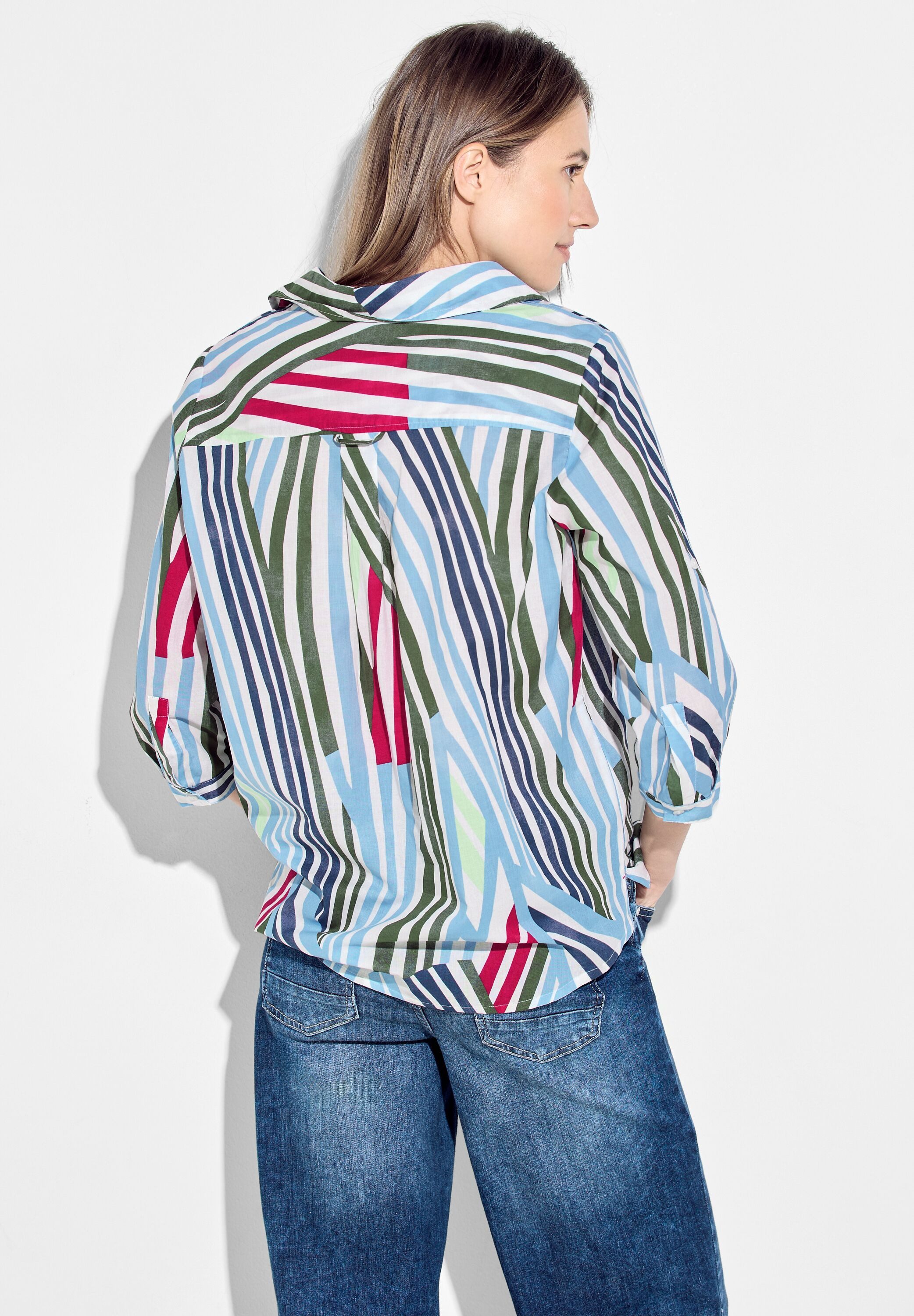 Cecil Blouse zonder sluiting met veelkleurige strepen