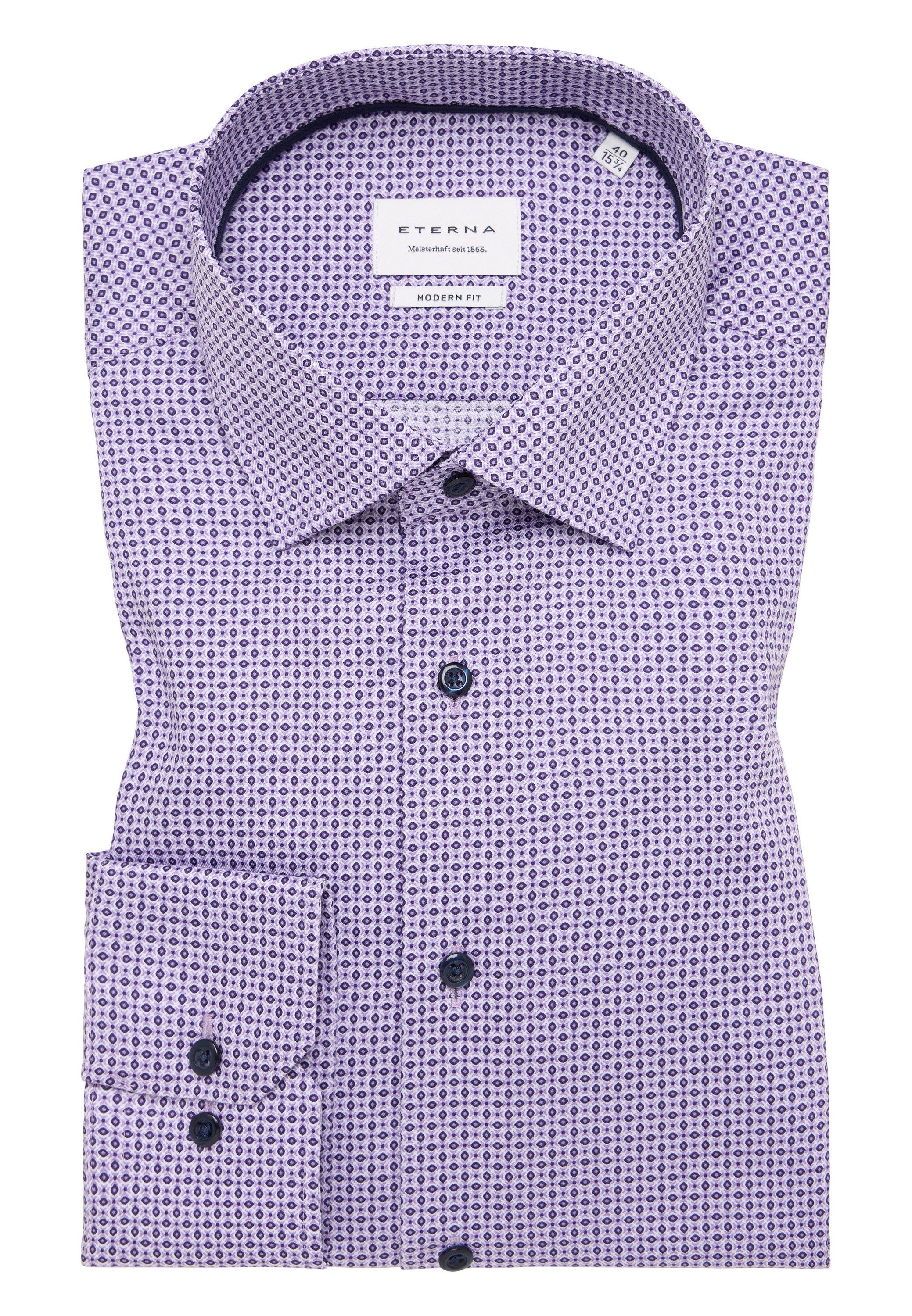 Eterna Overhemd met lange mouwen MODERN FIT NON IRON (strijkvrij)