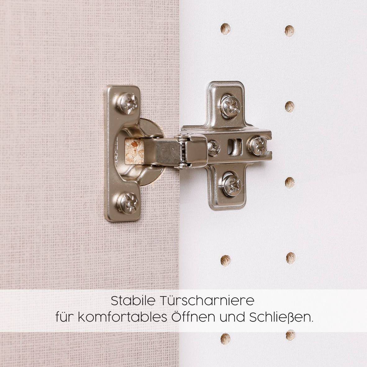rauch Draaideurkast Kledingkast kast garderobe waskast SHINJO Grepen en voeten van massief hout met 2 lades MADE IN GERMANY