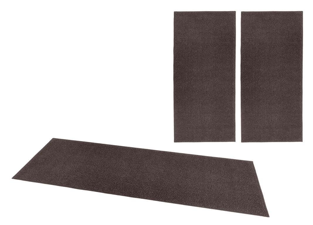 HANSE Home Set slaapkamerkleedjes Pure 100 Korte pool, unikleur, vloerkleed, bedloper, slaapkamerkleed, loper