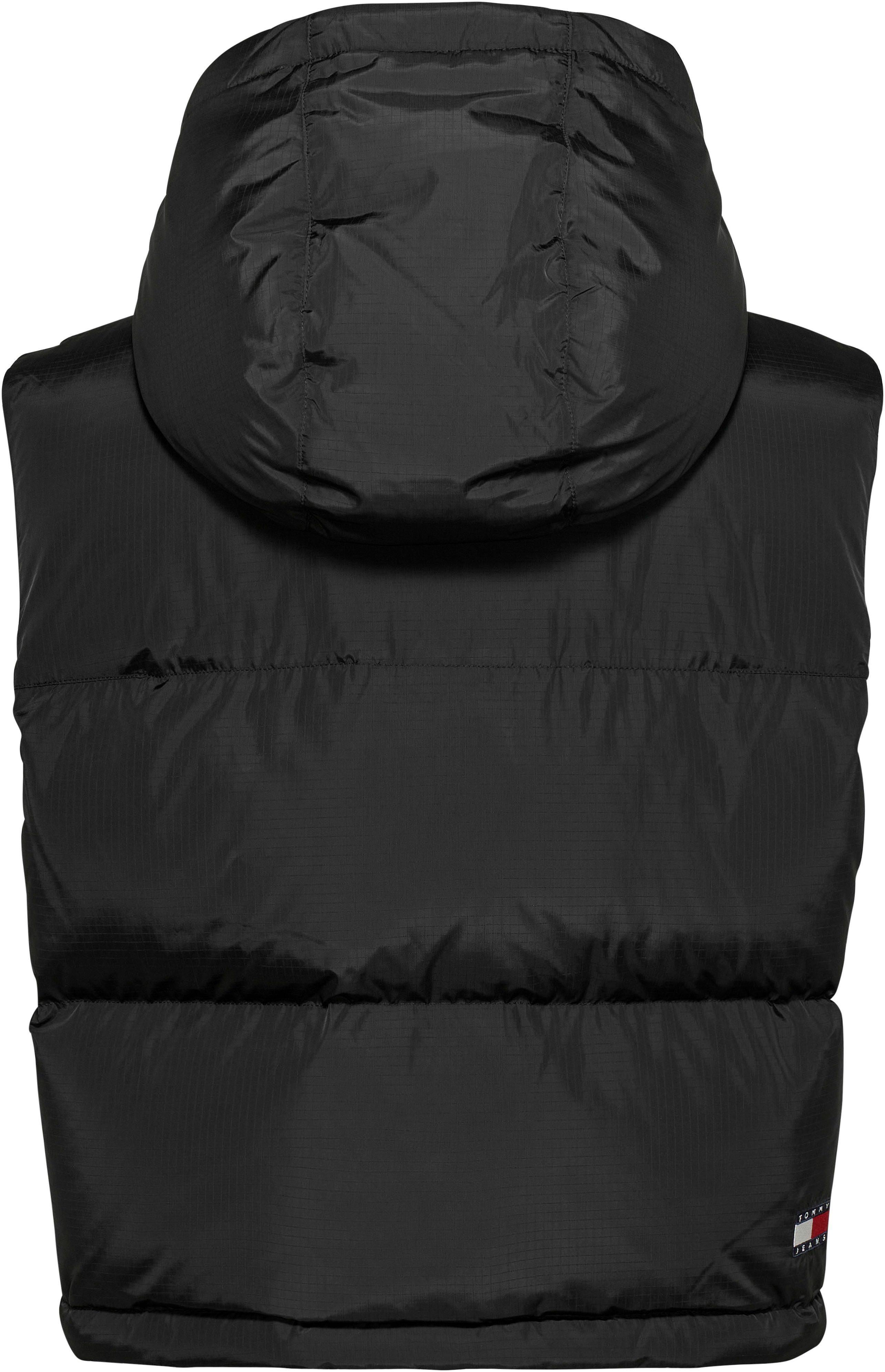 TOMMY JEANS Bodywarmer TJW CRP ALASKA PUFFER VEST in modieuze cropped vorm puffer