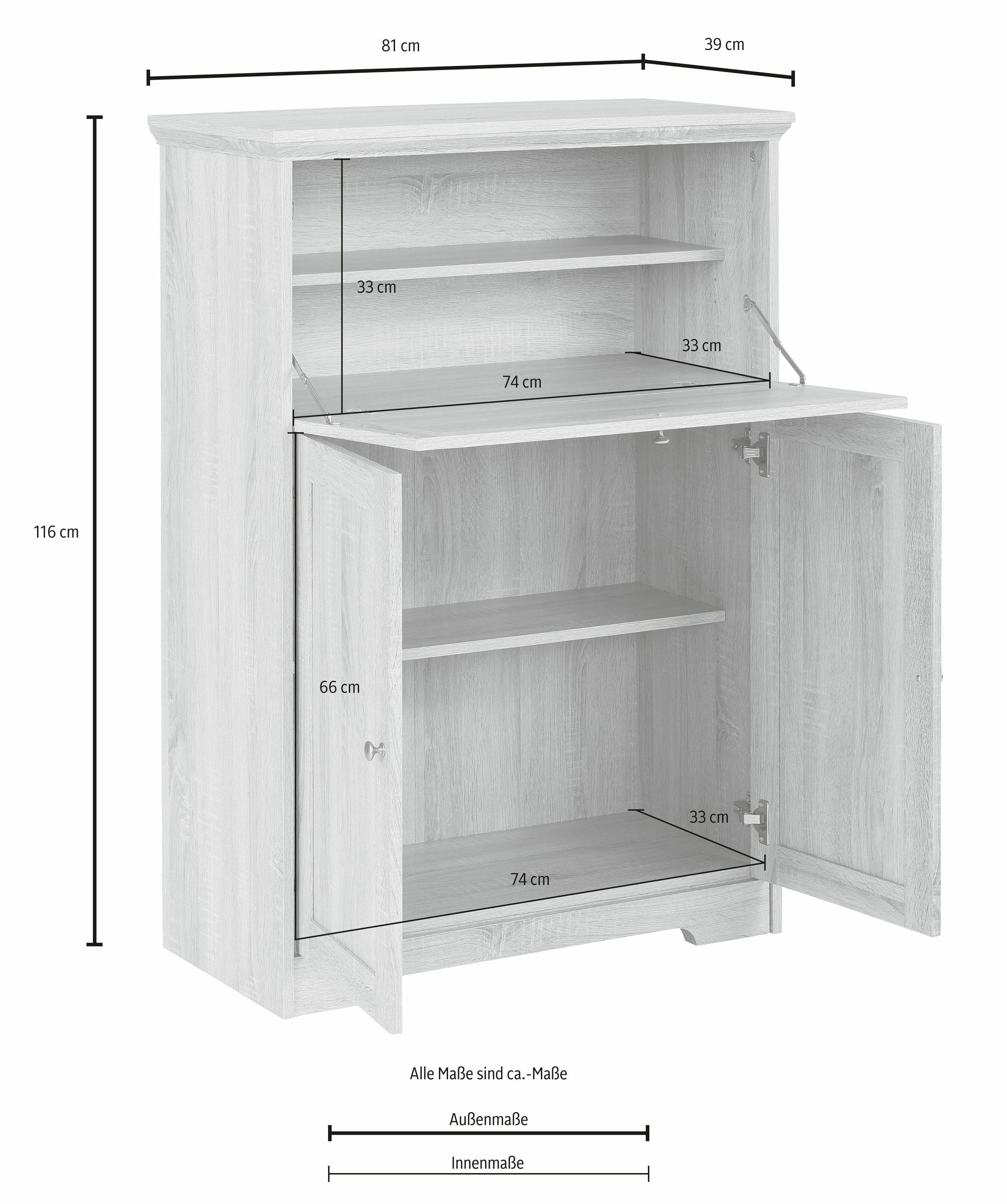 Home affaire Secretaire Nanna in moderne landelijke stijl