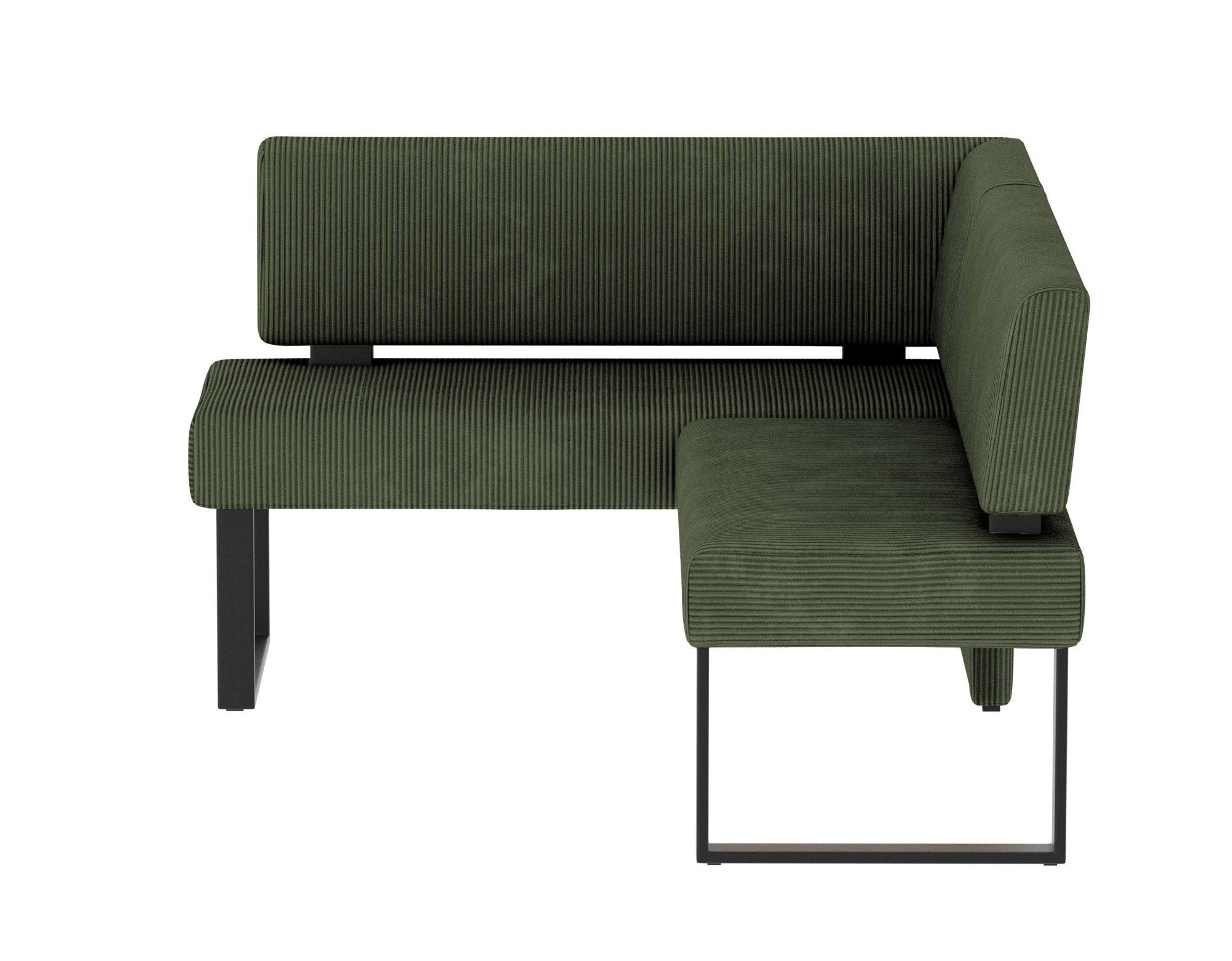 Home affaire Hoekbank Oliver met metalen frame, keukenbank verschillende hoezen cord eetkamerbank ottos choice