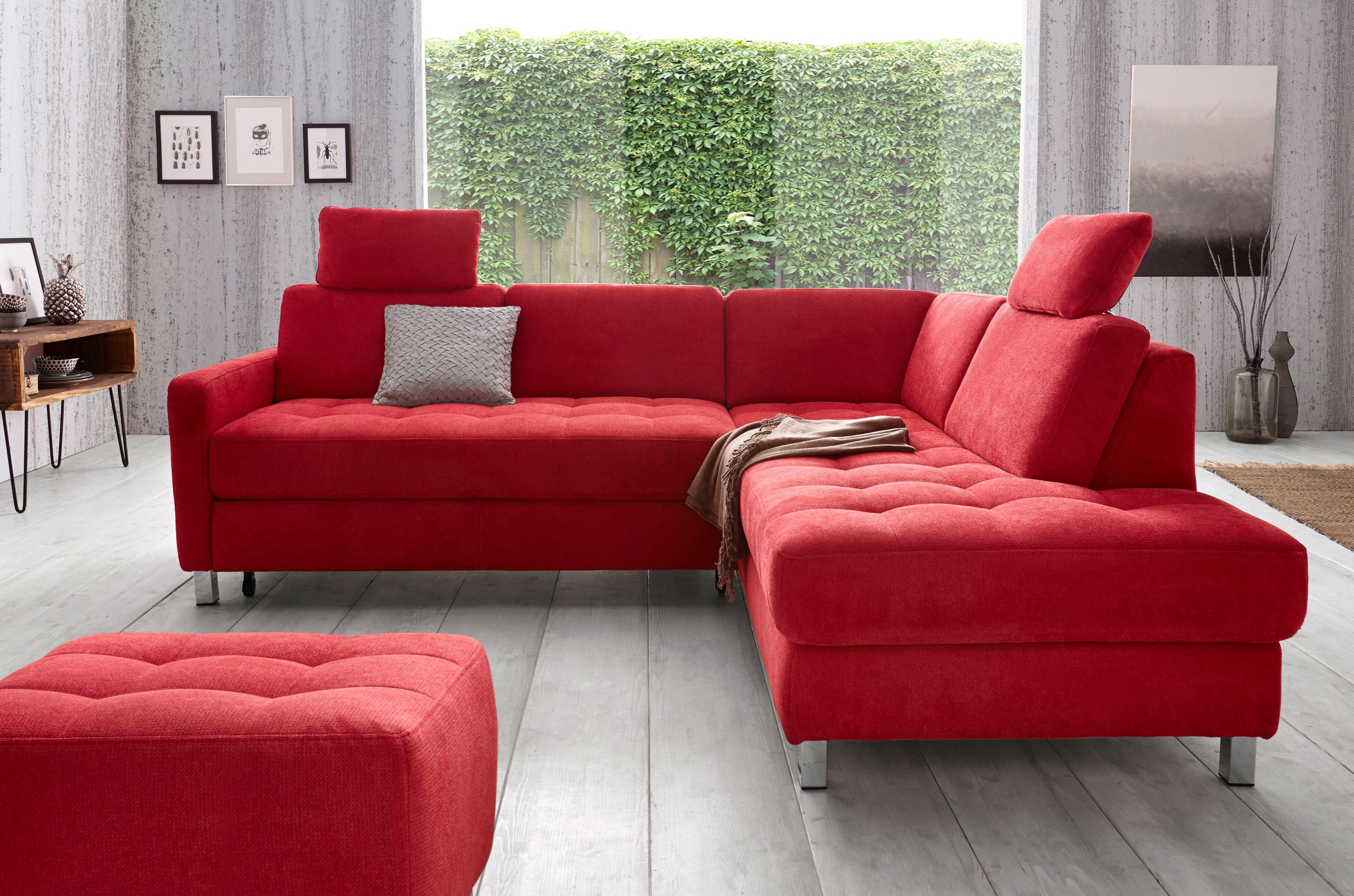 sit&more Hoekbank Pablo L-vorm optioneel met slaapfunctie