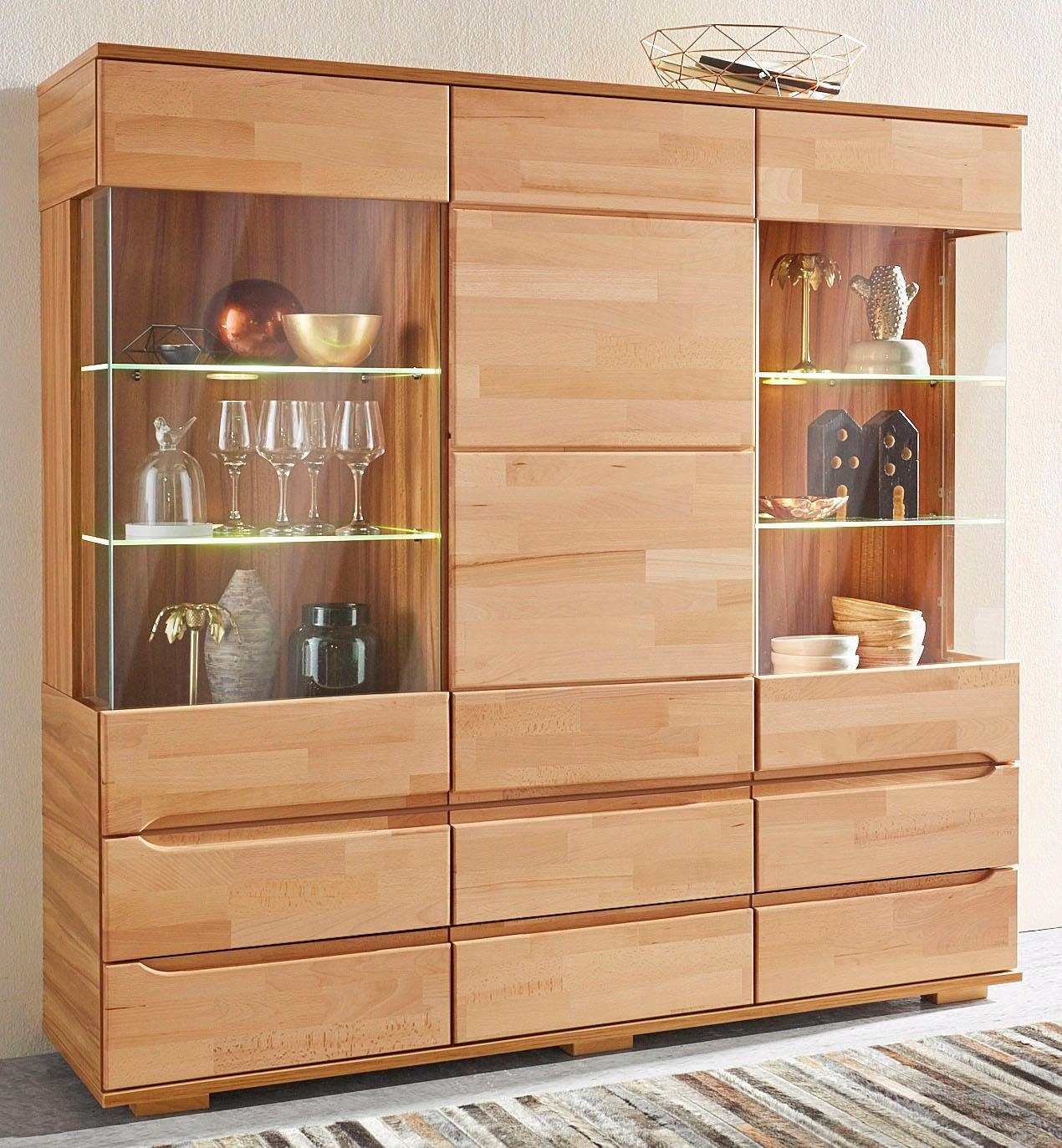 Home affaire Highboard Vetro Breedte 150 cm