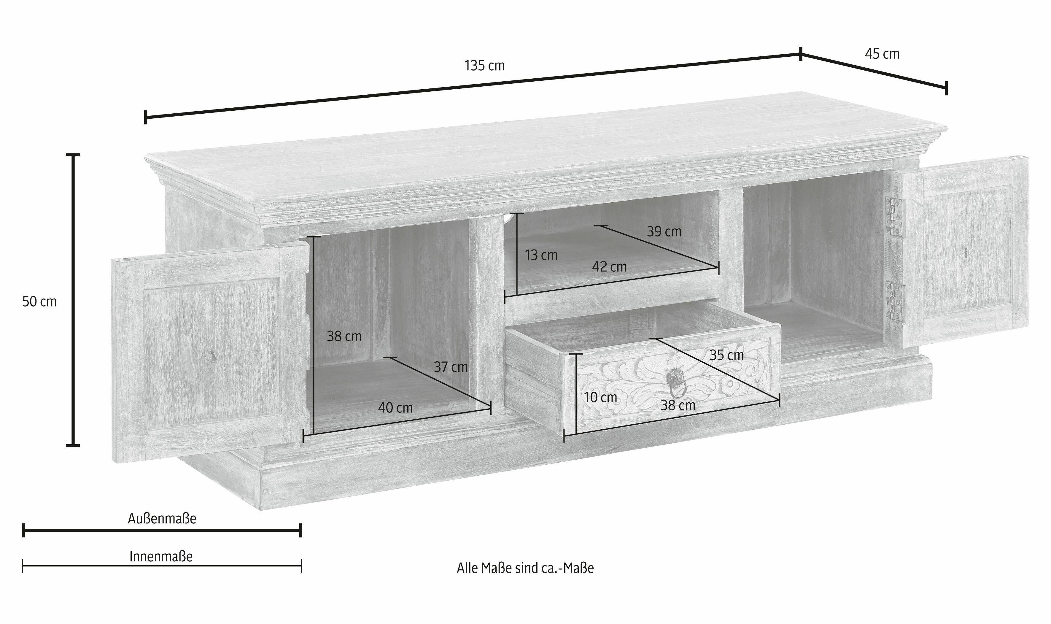 Home affaire Tv-meubel Malati Commode, breedte 135 cm