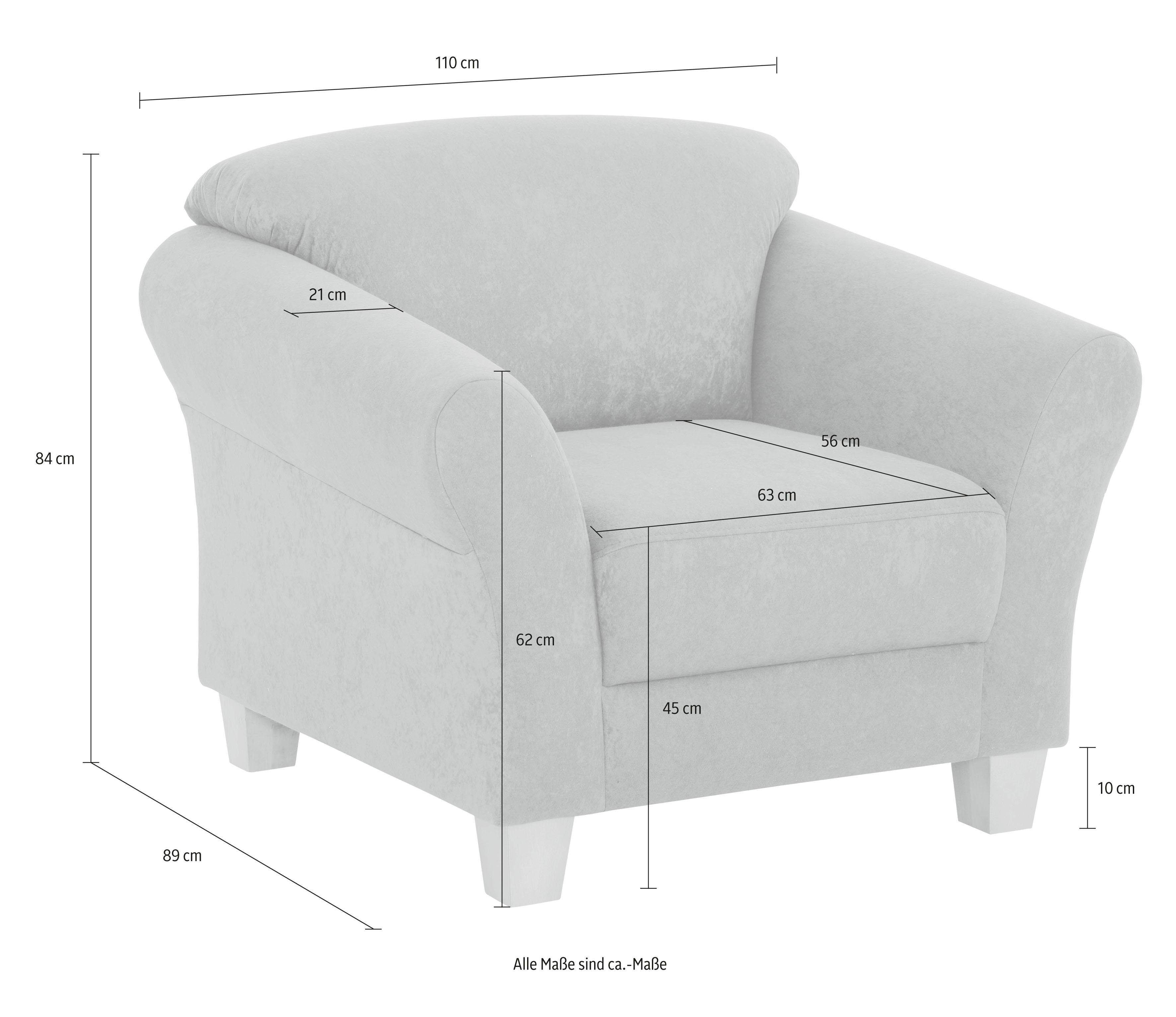 Home affaire Fauteuil Gotland in drie stofkwaliteiten
