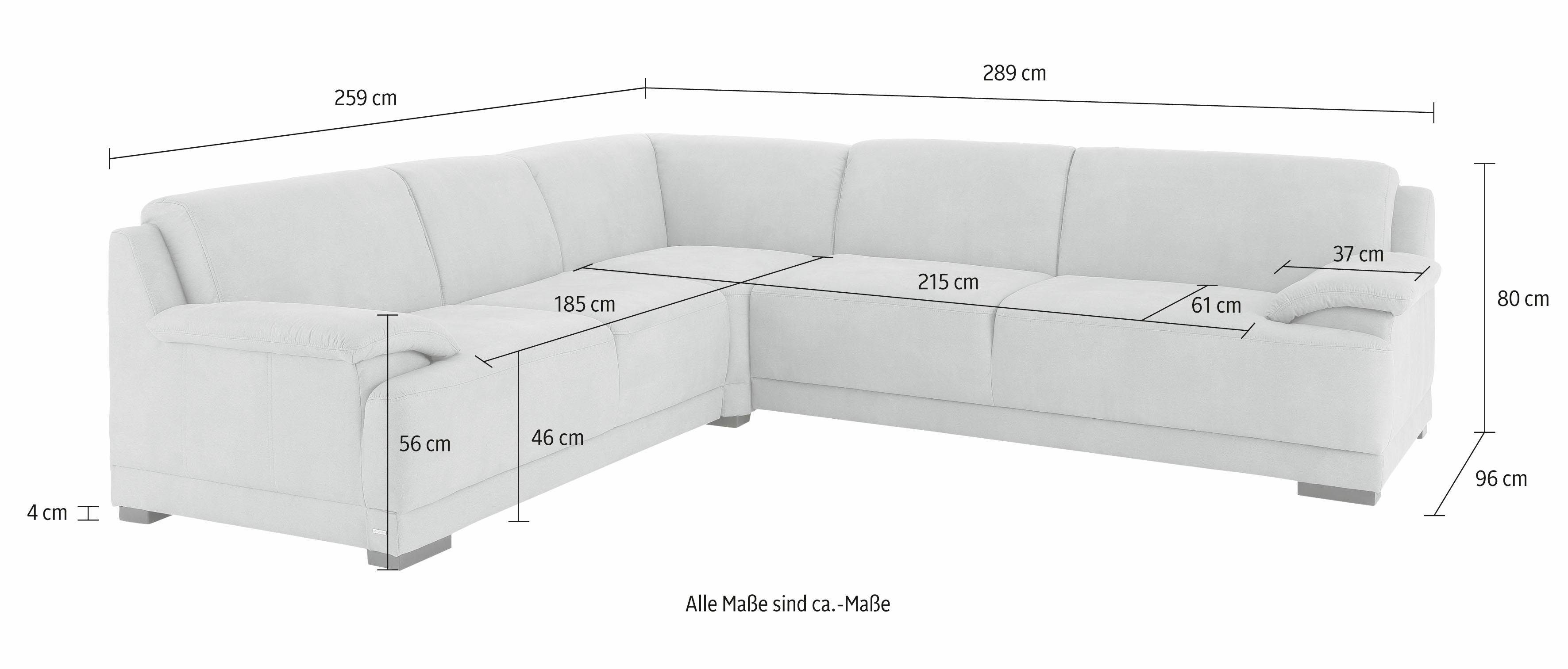 Home affaire Hoekbank Telos L-vorm met boxspringvering en in 3 kwaliteiten