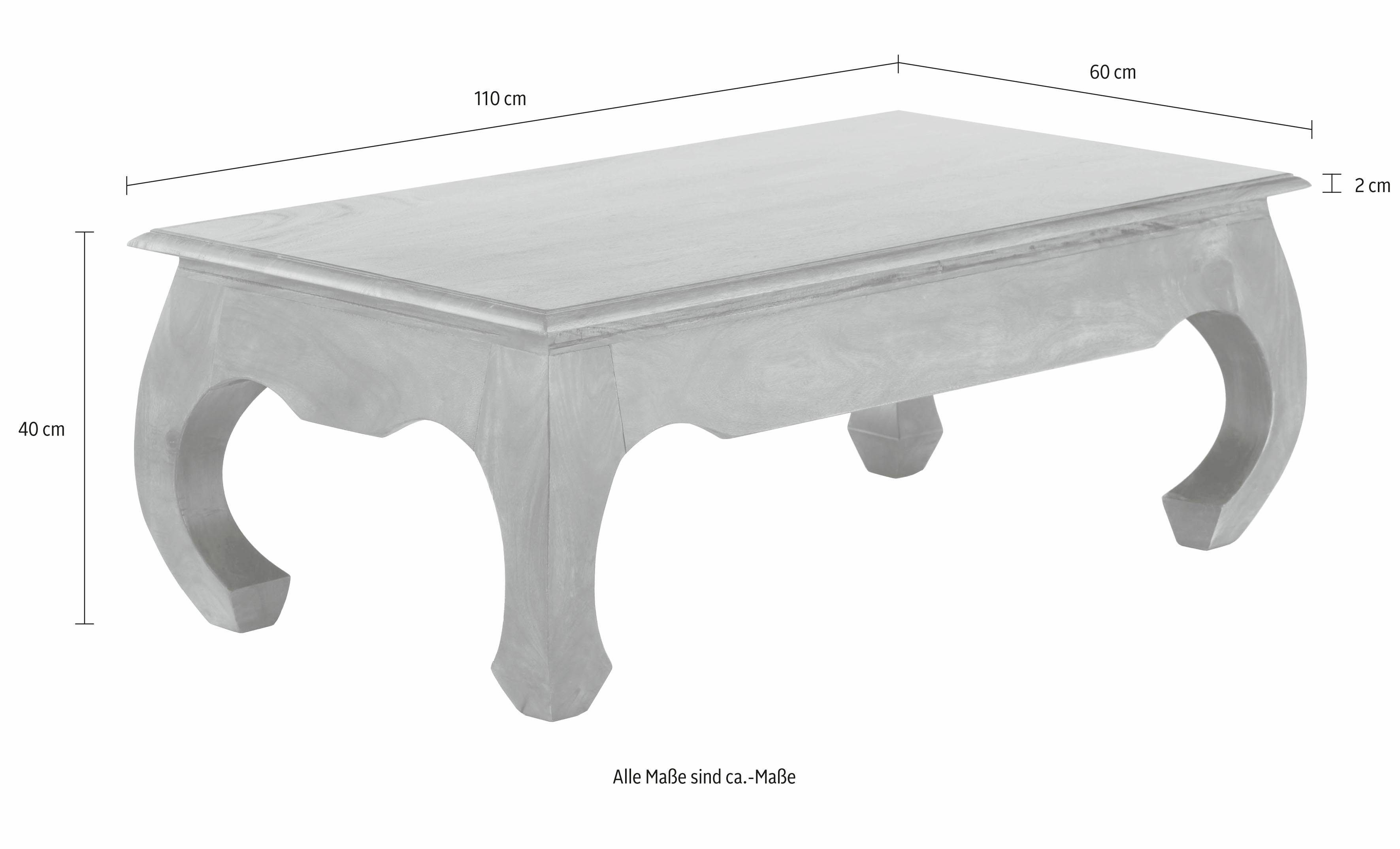 Home affaire Salontafel Kumar met gekrulde poten, in 2 breedten