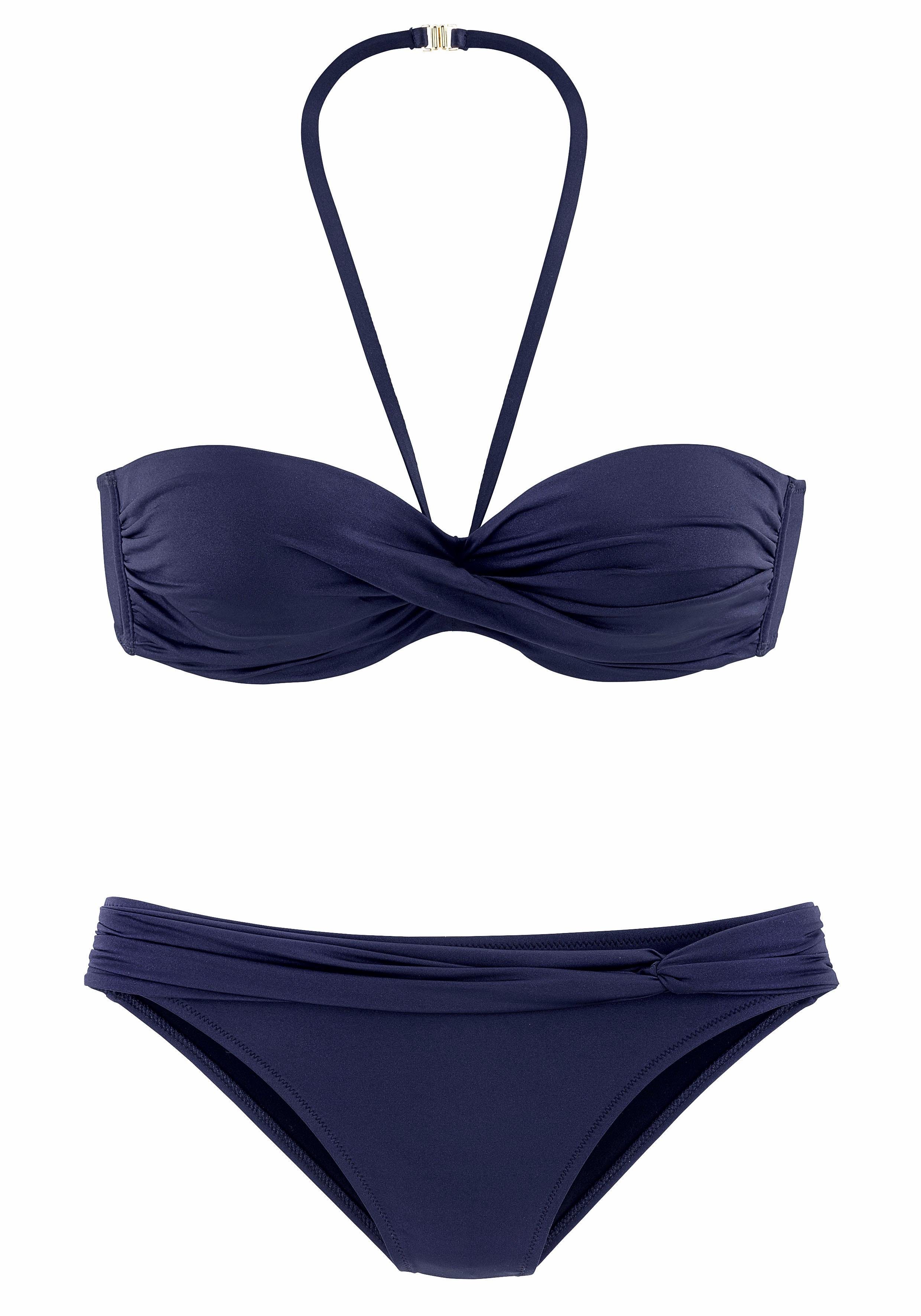 Lascana Beugelbikini in bandeaumodel met bandjes die op verschillende manieren te dragen zijn