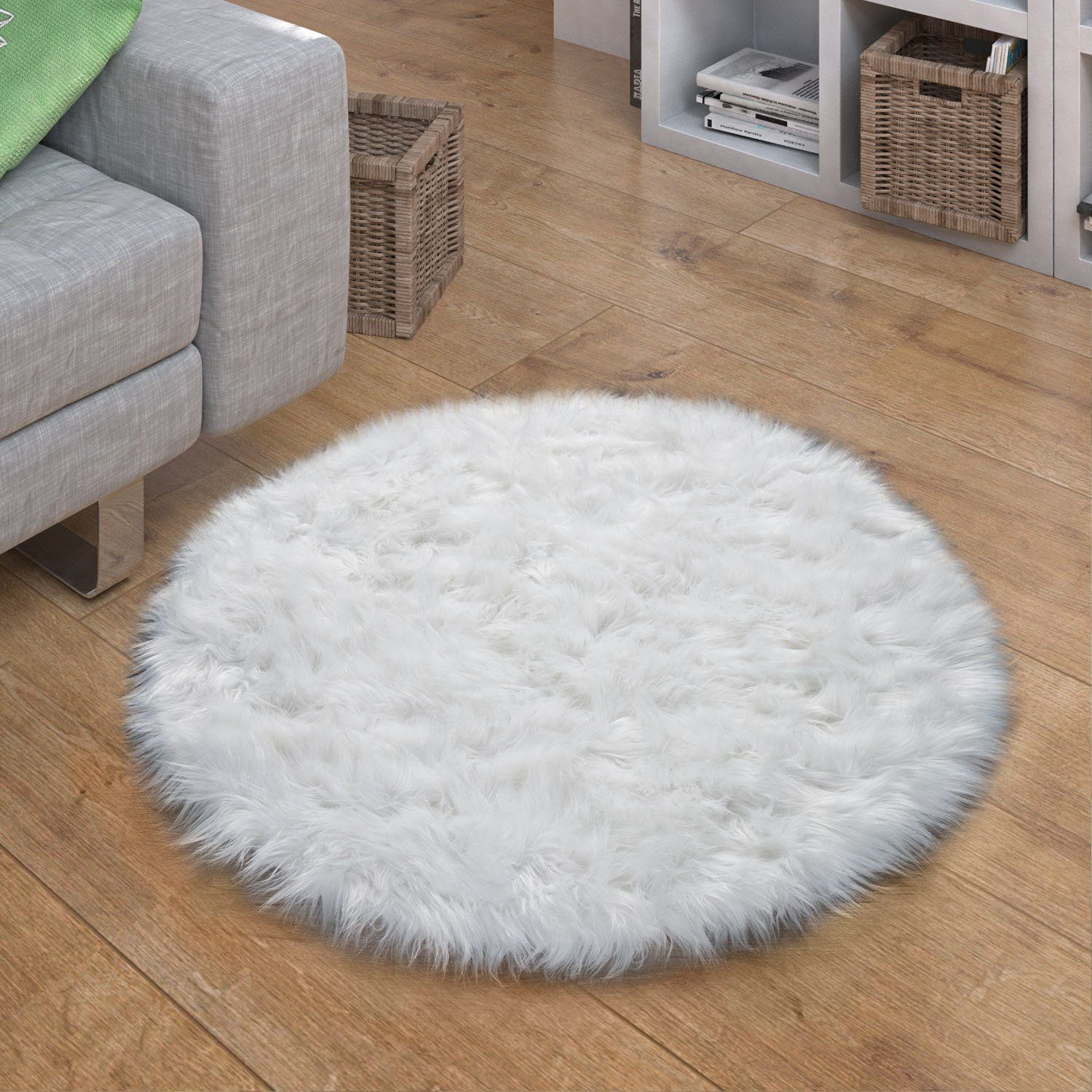 Paco Home Vachtvloerkleed Playa 960 Imitatiebont, flokati-look, hoge pool, heerlijk zacht, unikleuren