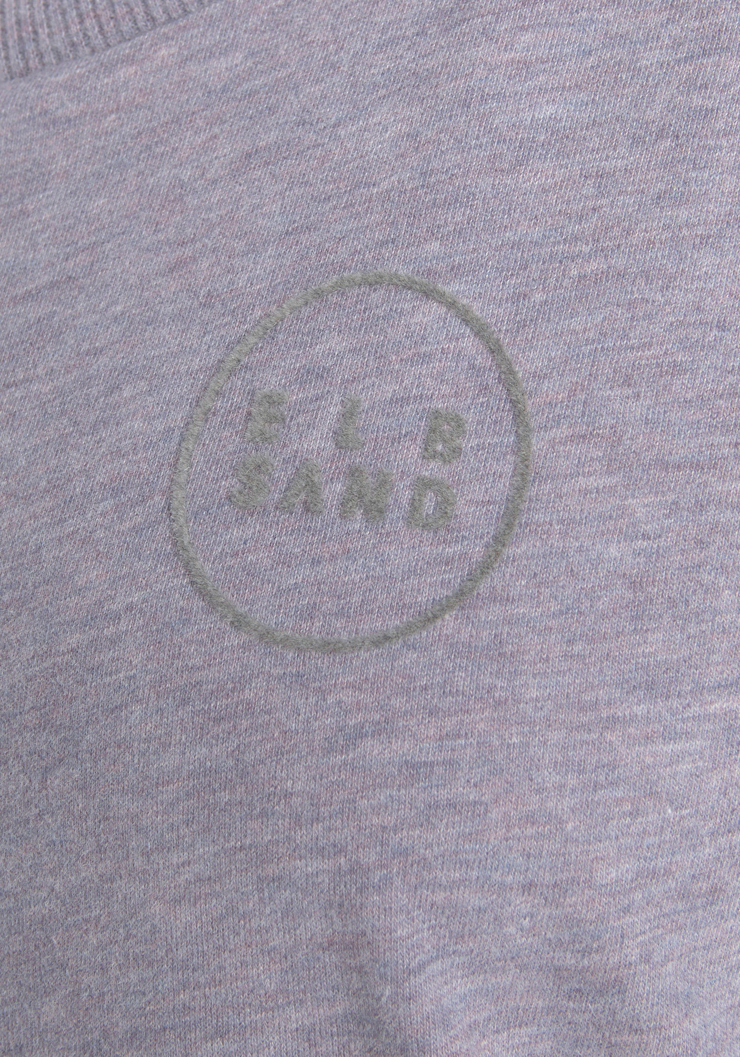 Elbsand T-shirt Ranva met logoprint shirt met korte mouwen van katoenmix sportief